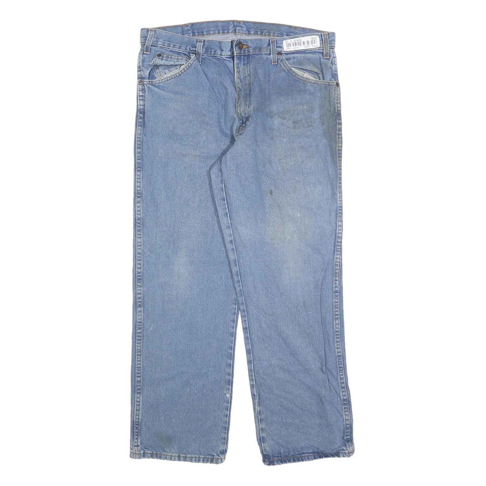 DICKIES Womens Relaxed Light Blue Denim Relaxed Fit Straight Leg Jeans W36 L30 Refurbished - N/A refurbished available on Cerqular
