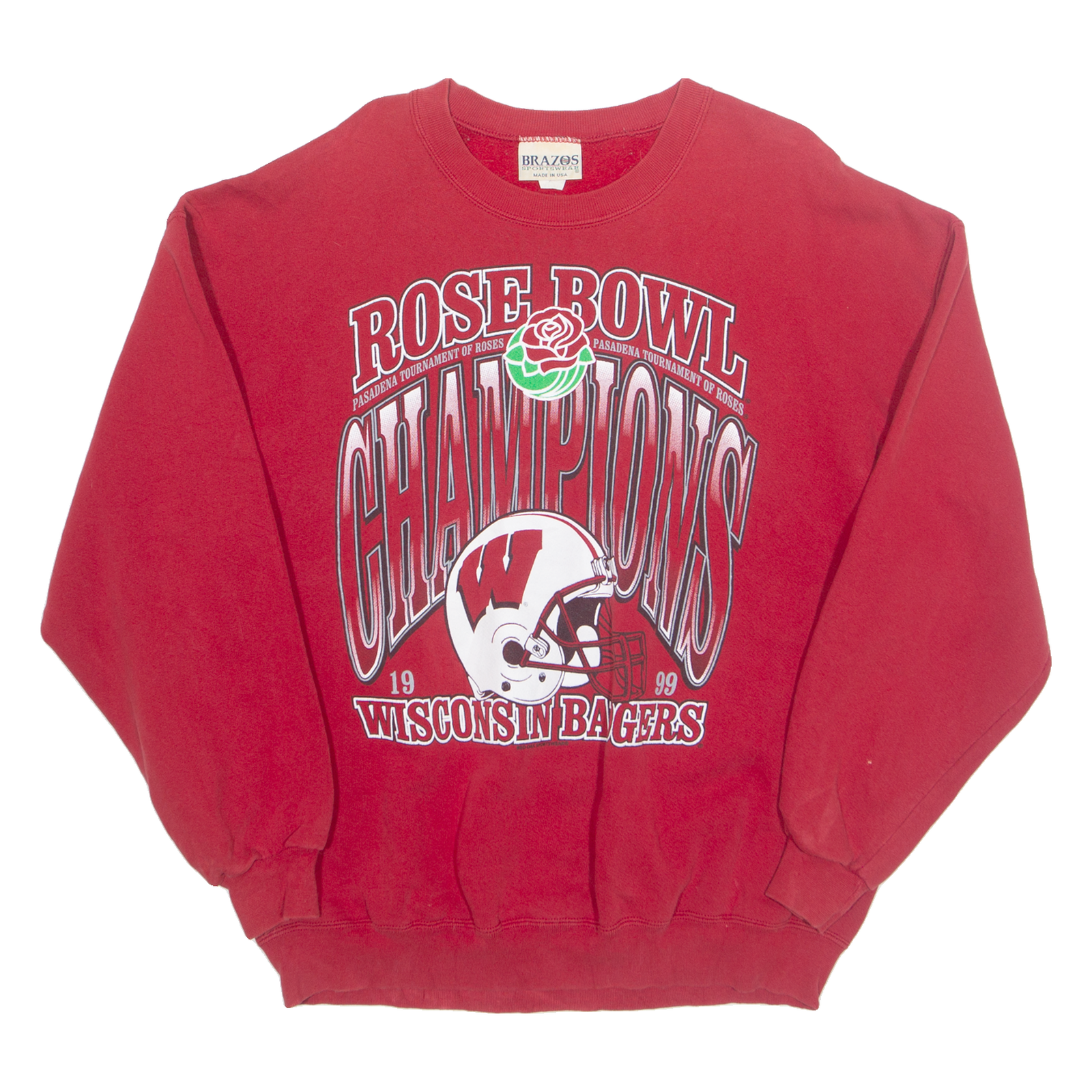 Buy BRAZOS Rose Bowl Champions Wisconsin Rangers Mens Sweatshirt Red 90s USA XL Refurbished - $50.69 BRAZOS Rose Bowl Champions Wisconsin Rangers Mens Sweatshirt Red 90s USA XL Refurbished - N/A refurbished available on Cerqular