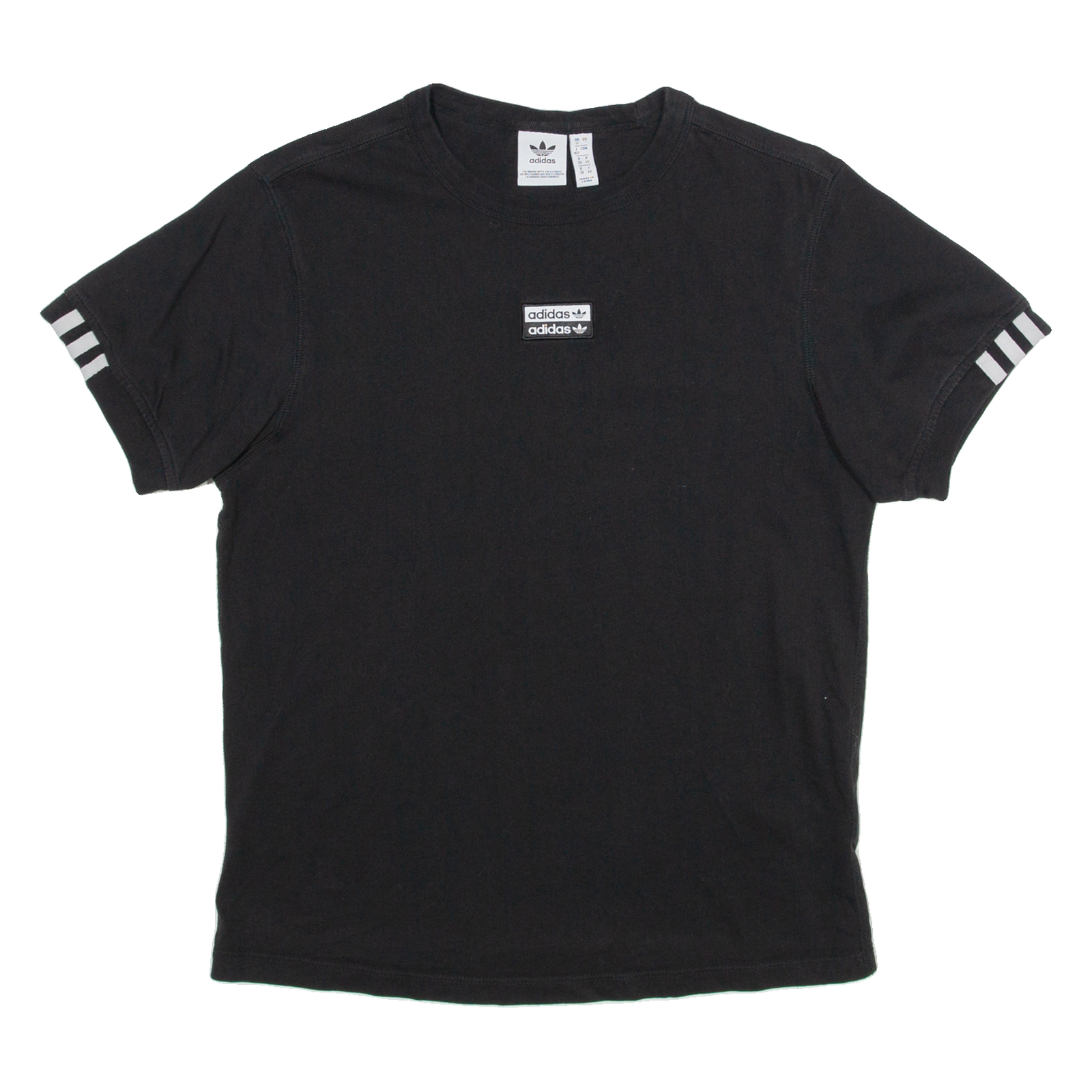 ADIDAS Womens T-Shirt Black UK 12 Refurbished - N/A refurbished available on Cerqular