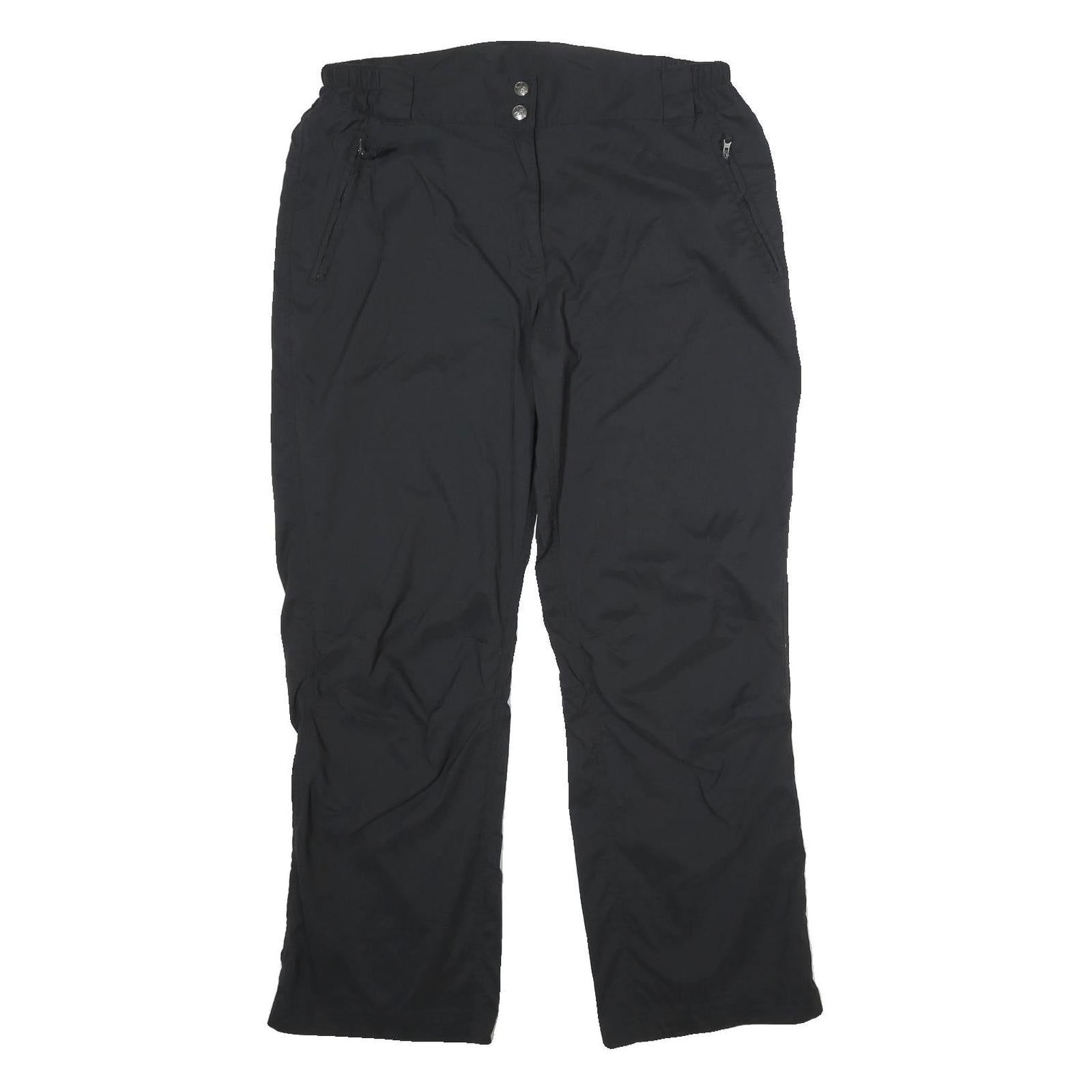CRIVIT OUTDOOR Womens Polyamide Blend Black Regular Fit Straight Leg Trousers Refurbished - N/A refurbished available on Cerqular