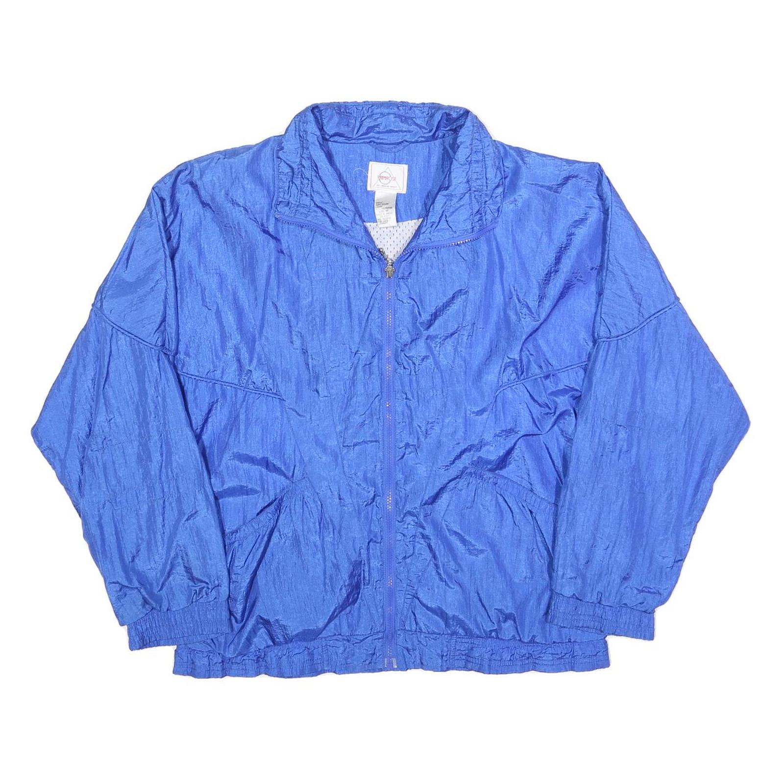 PRIMROSE Womens Blue Nylon Zip Jacket M Lightweight Casual Outdoor Wear Refurbished - N/A refurbished available on Cerqular
