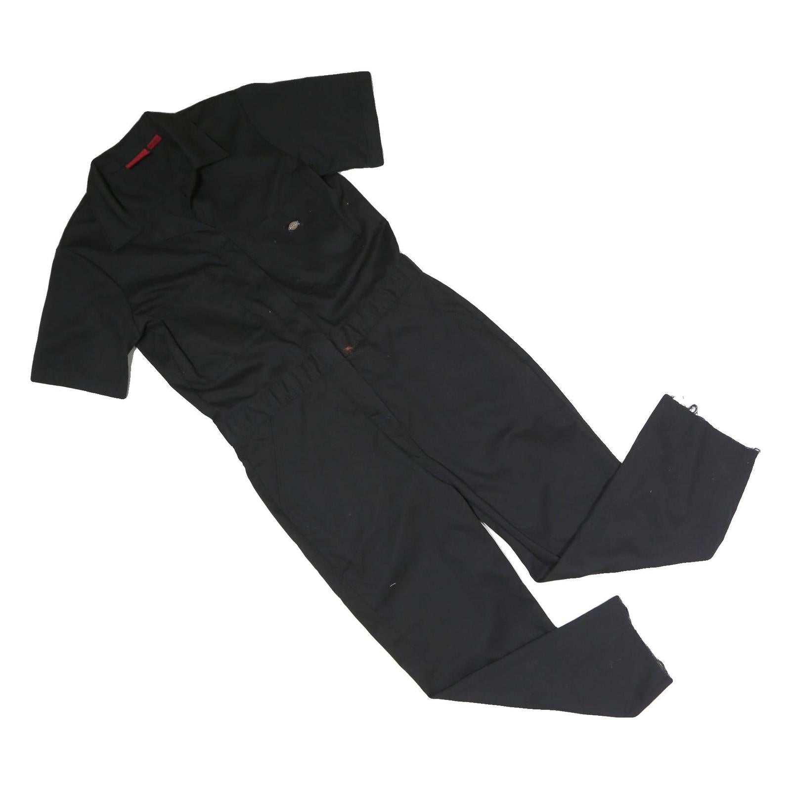 DICKIES Mens Black Cotton Blend Dungarees Regular Fit Short Sleeve M W34 L25 Refurbished - N/A refurbished available on Cerqular