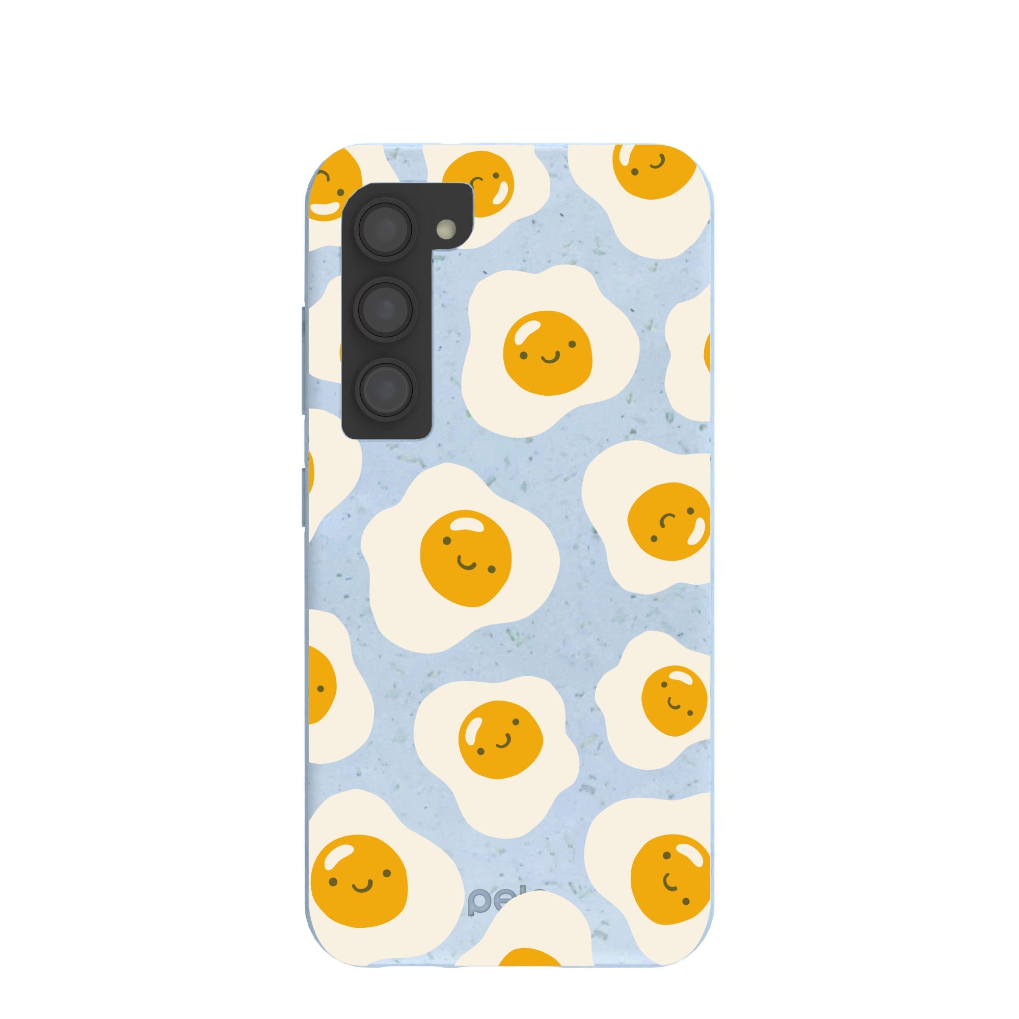 Powder Blue Sunny Side Up Samsung Galaxy S23 Case Refurbished - Pela Case refurbished available on Cerqular