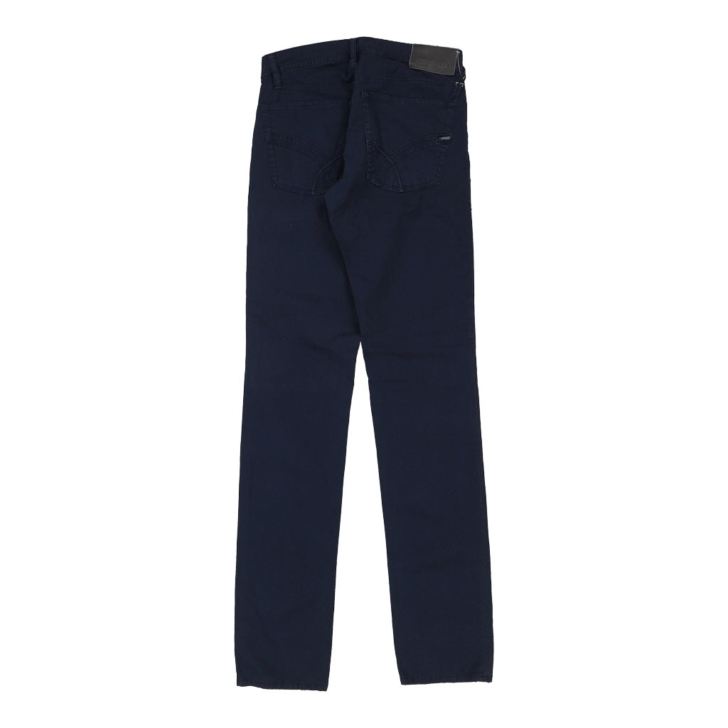 Gas Skinny Trousers - 30W UK 10 Navy Cotton Refurbished - Thrifted (note: this is a term often used to describe second- refurbished available on Cerqular