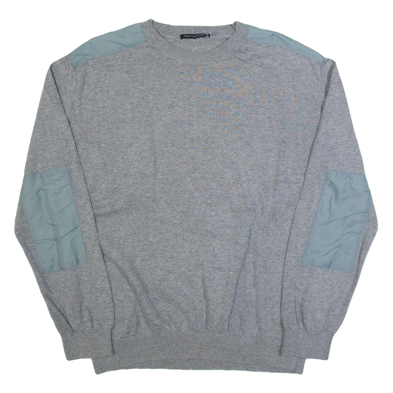 FRENCH CONNECTION Mens Jumper Grey Tight Knit XL Refurbished - N/A refurbished available on Cerqular