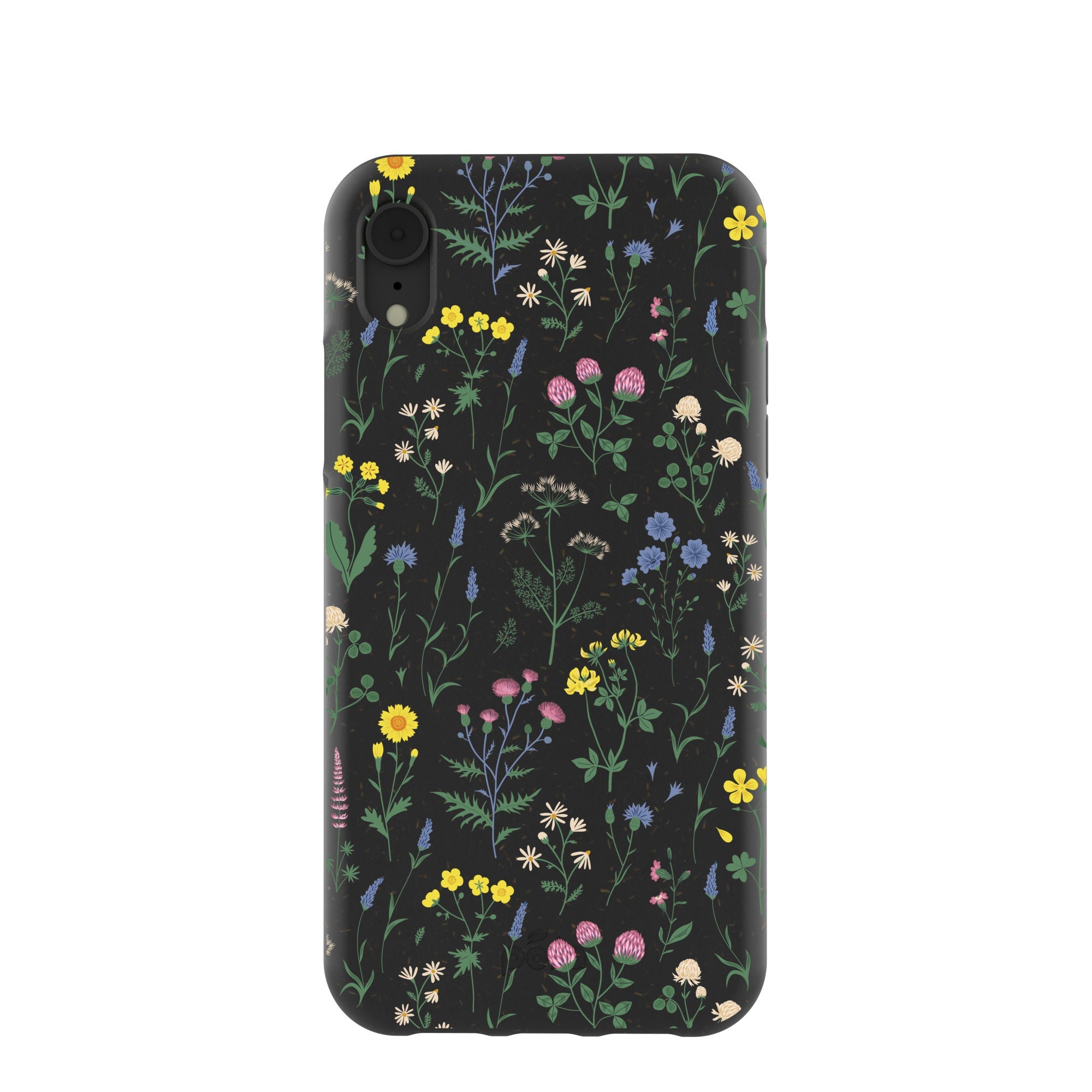 Black Shadow Blooms iPhone XR Case Refurbished - Pela Case refurbished available on Cerqular