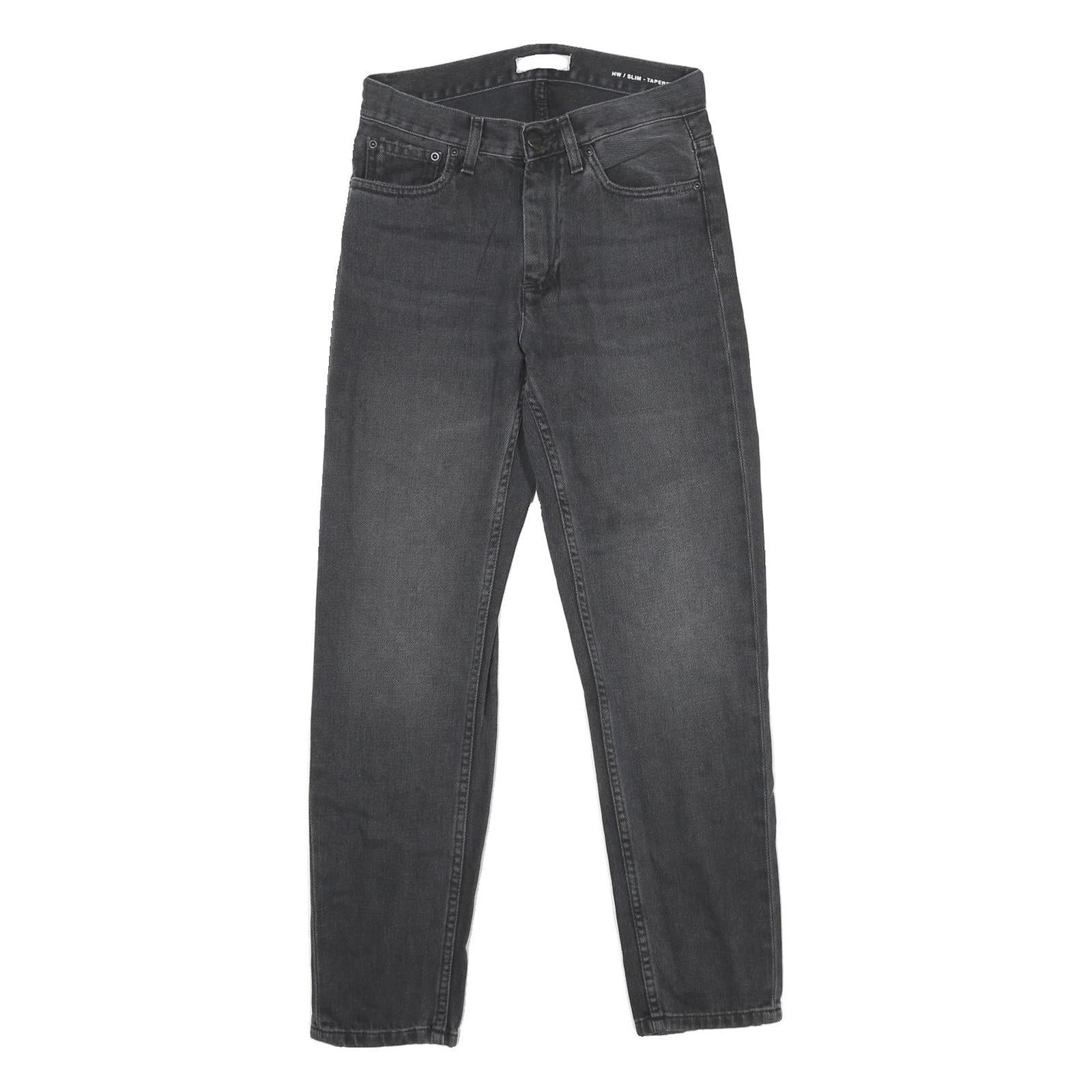 CARHARTT WIP Womens Jeans Black Slim Tapered Denim Medium W26 L27 Refurbished - N/A refurbished available on Cerqular