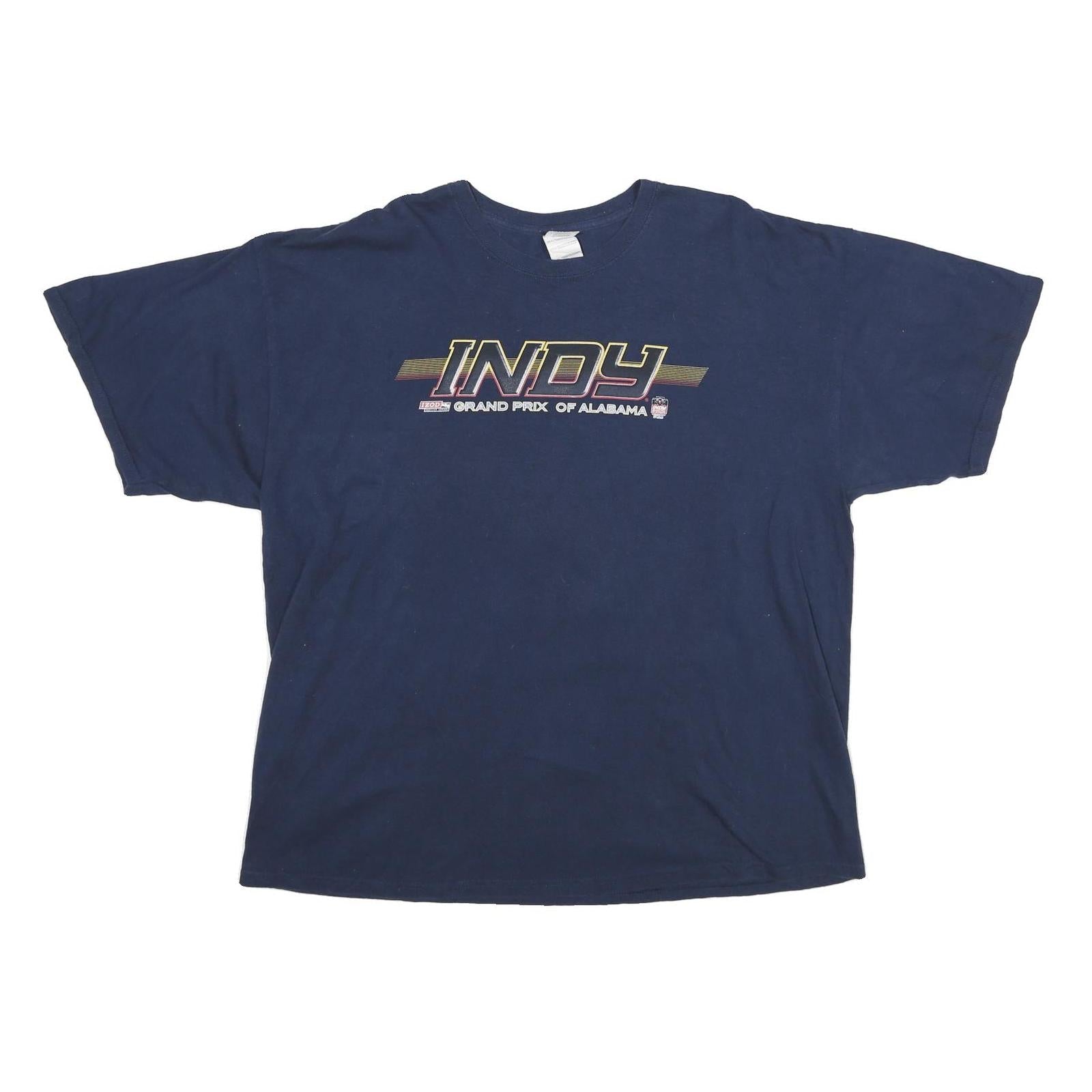 GILDAN Mens Blue Indy Grand Prix Of Alabama Graphic T-Shirt 2XL Short Sleeve Refurbished - N/A refurbished available on Cerqular