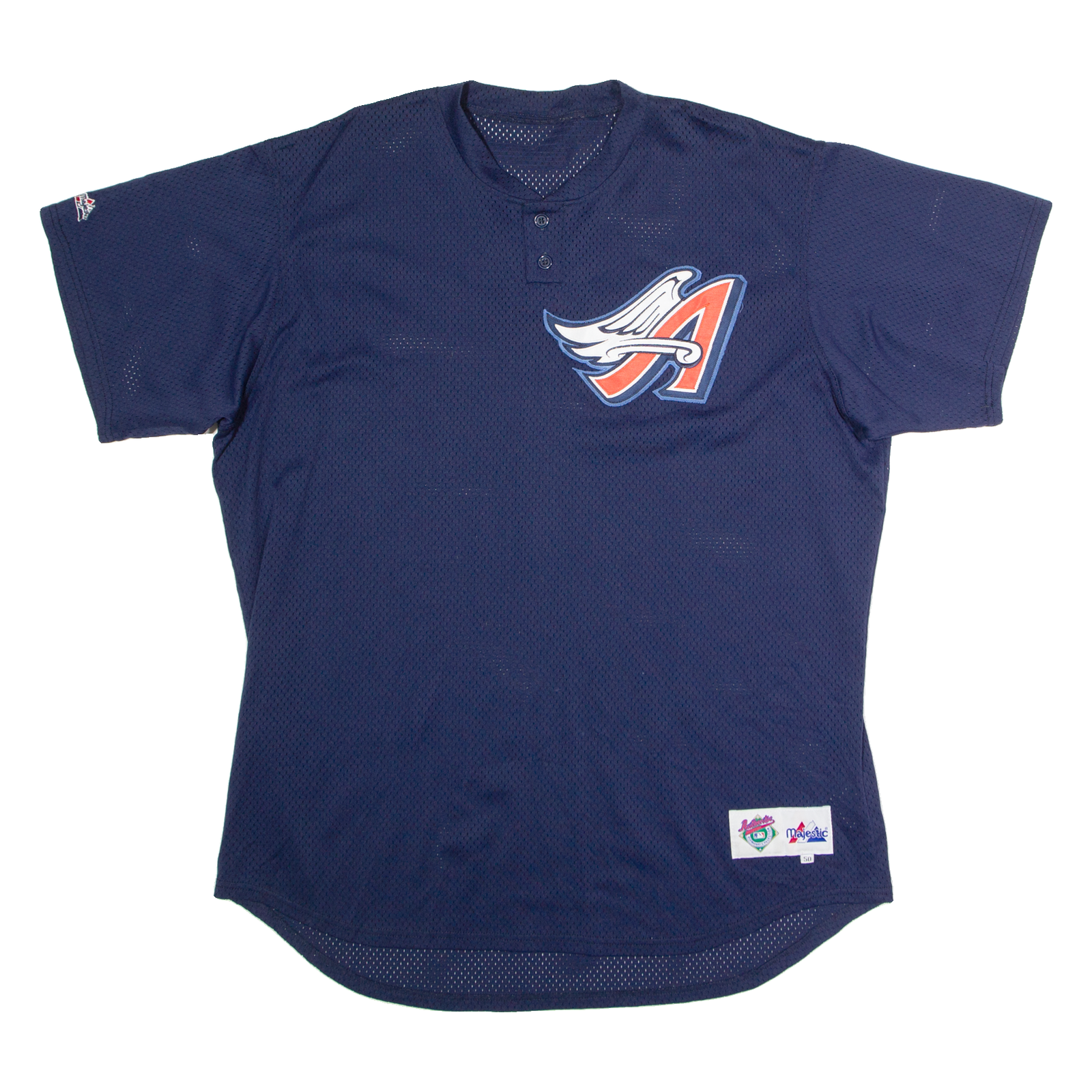 MAJESTIC Los Angeles Angels Alternate Mens Jersey Blue USA Nylon 2XL Refurbished - N/A refurbished available on Cerqular