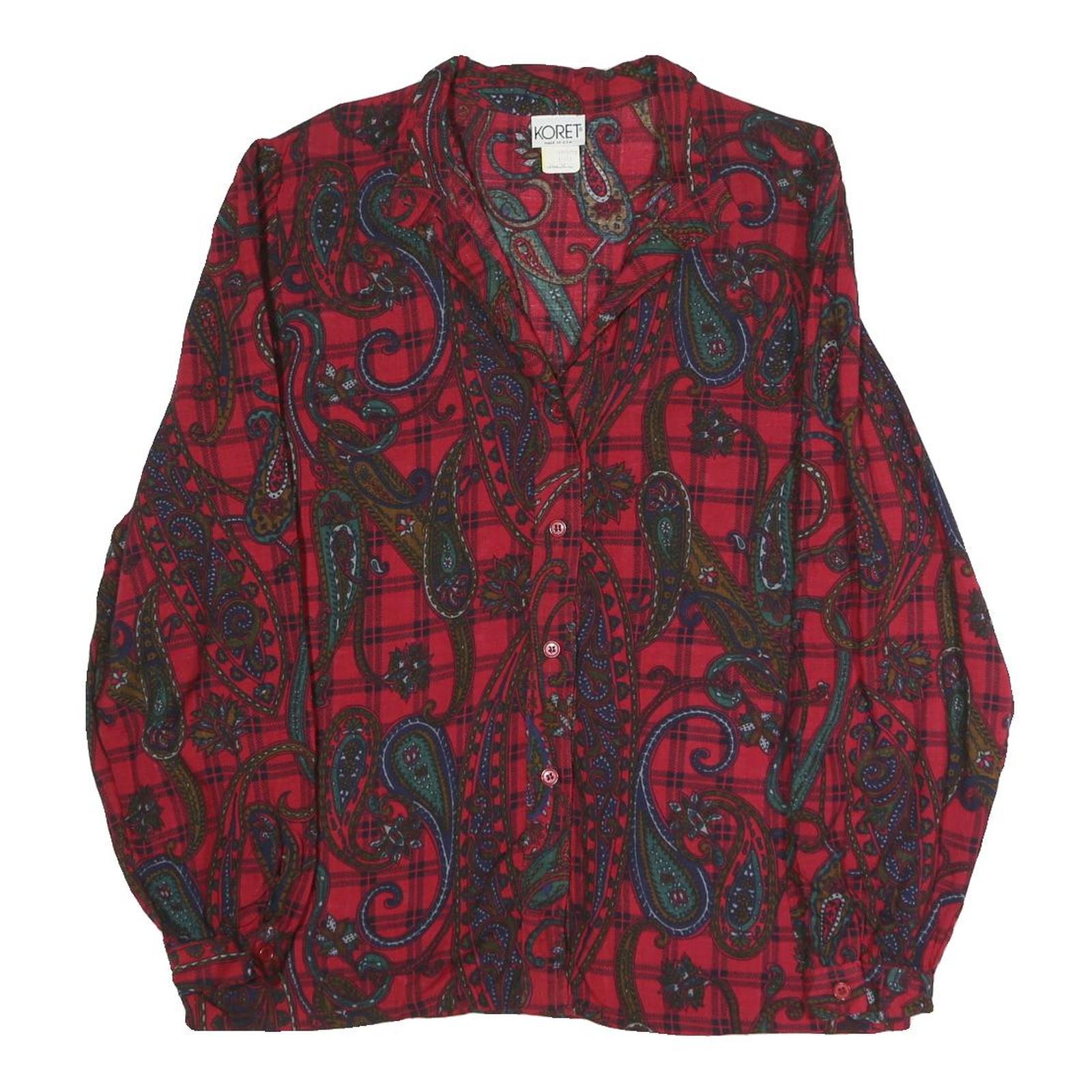 Buy KORET Womens Red Printed Blouse Long Sleeve Collared UK 16 Polyester Refurbished - $18.19 KORET Womens Red Printed Blouse Long Sleeve Collared UK 16 Polyester Refurbished - N/A refurbished available on Cerqular