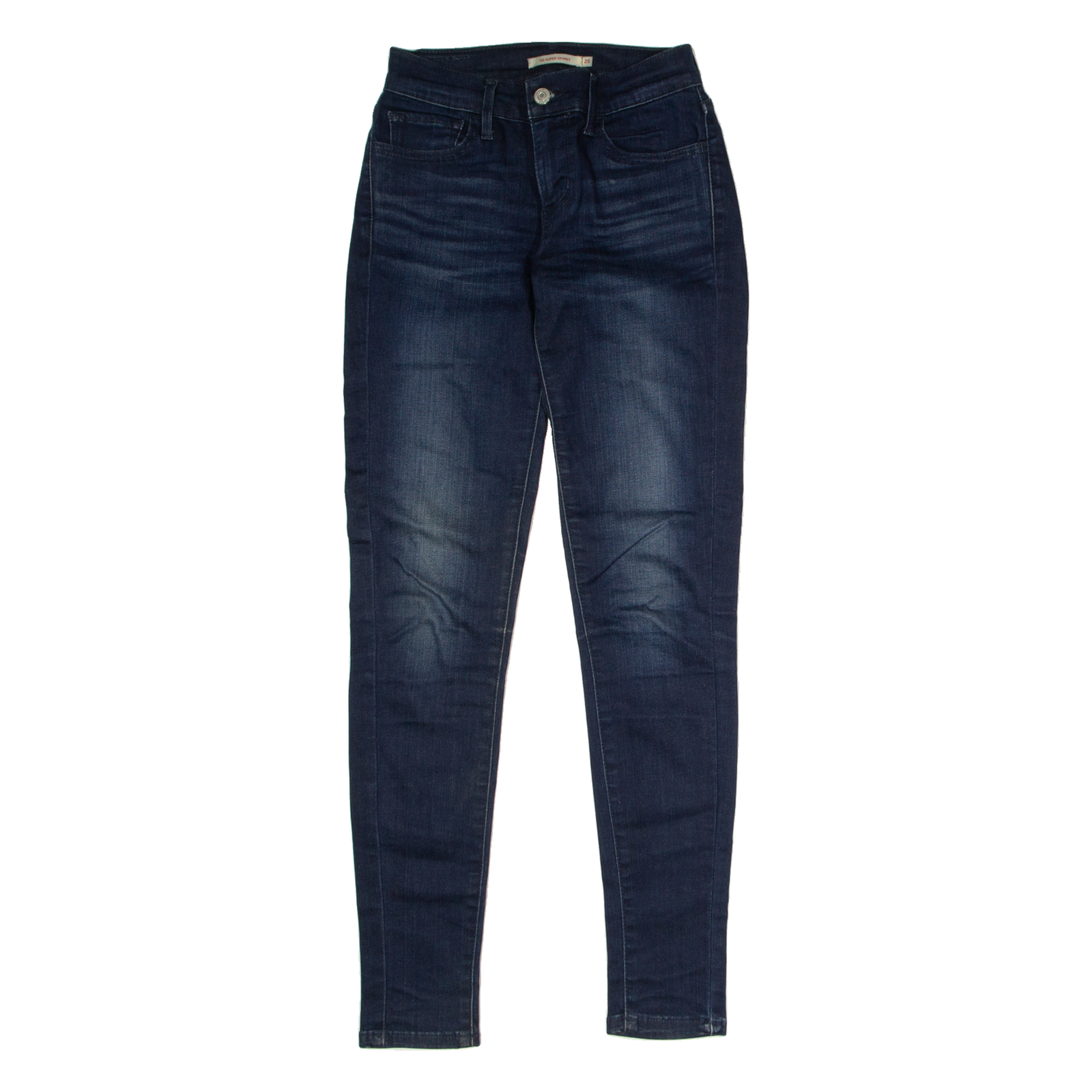 LEVI'S 710 Super Womens Jeans Blue Regular Skinny Stone Wash W25 L30 Refurbished - N/A refurbished available on Cerqular