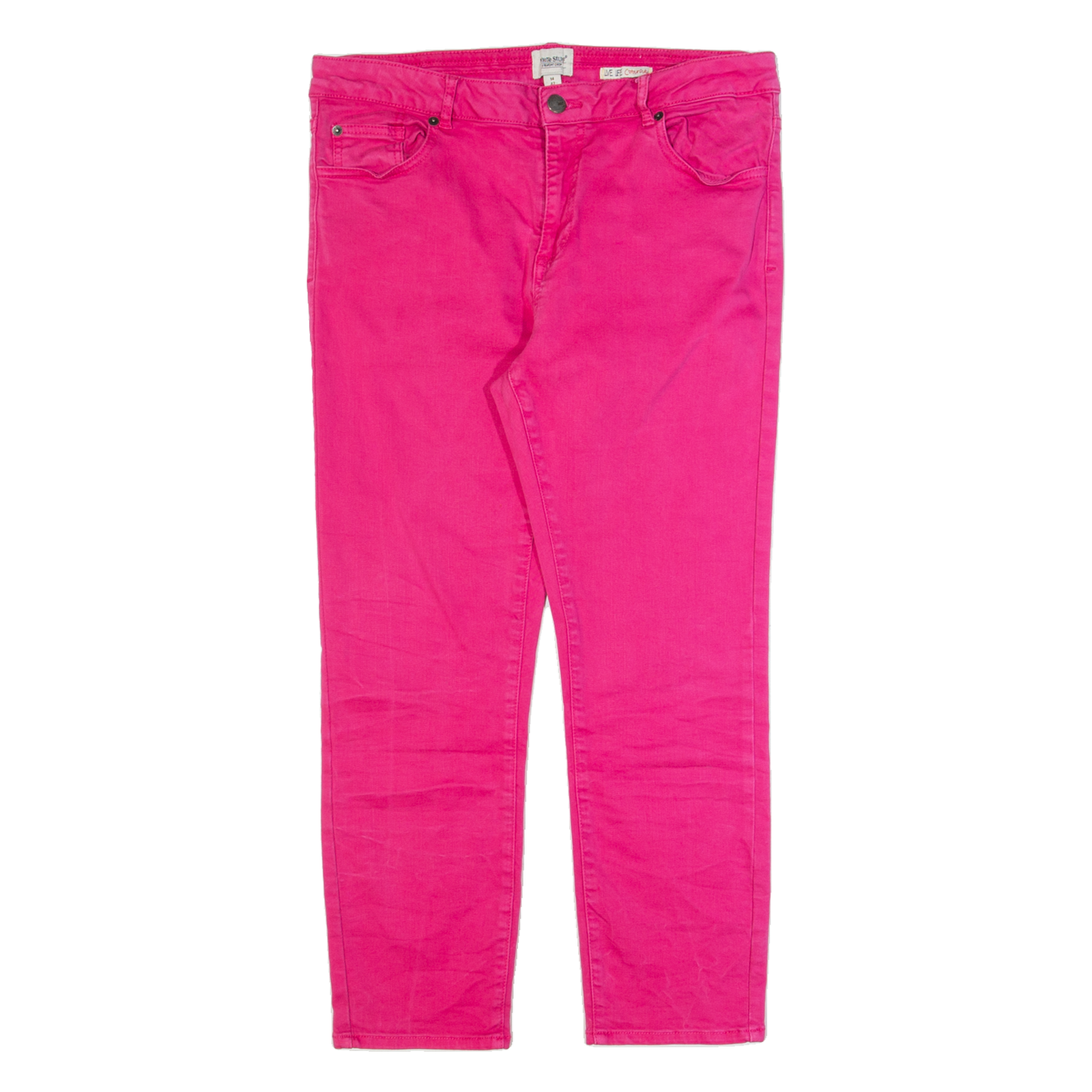 WHITE STUFF Crop Womens Jeans Pink Slim Tapered W32 L24 Refurbished - N/A refurbished available on Cerqular