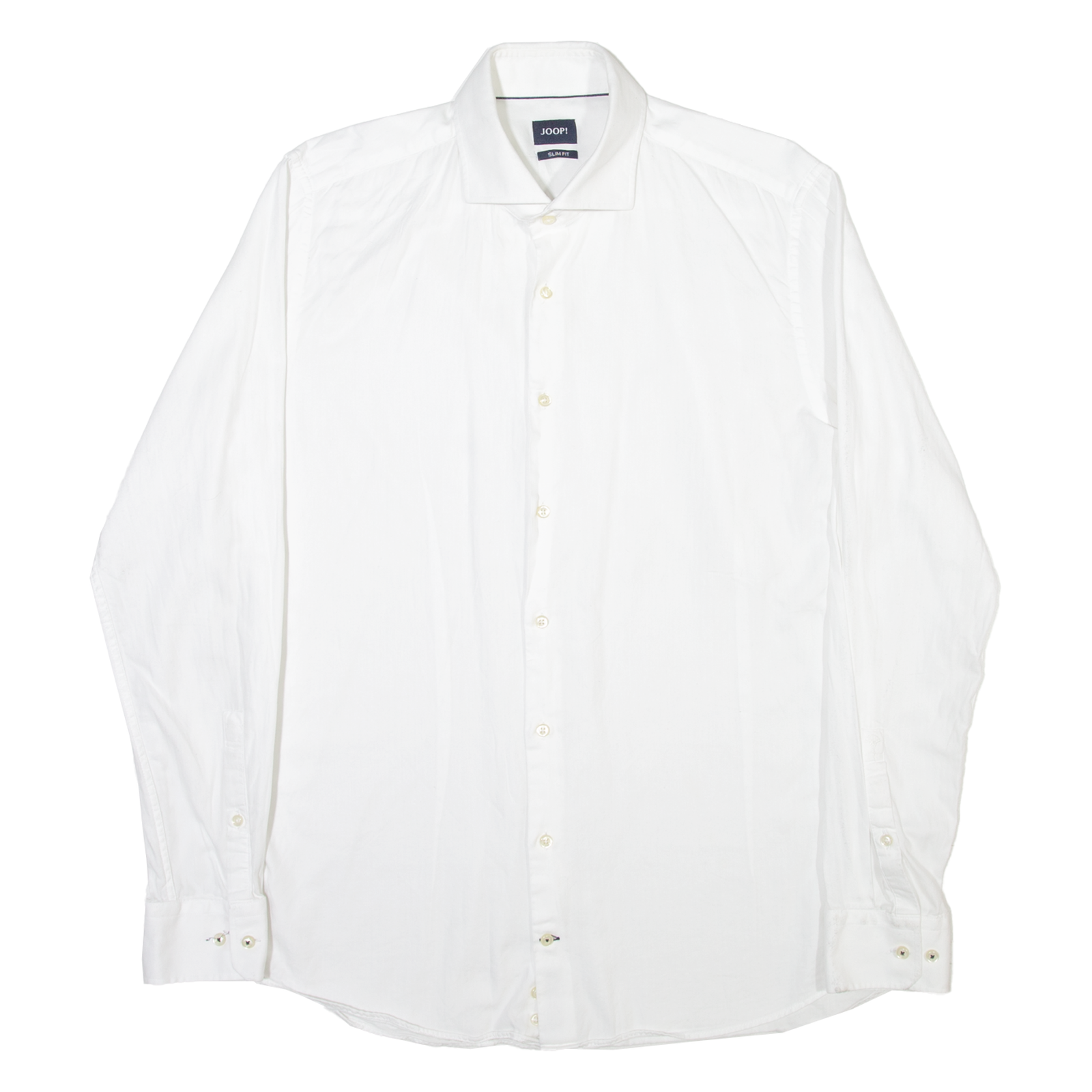 JOOP Mens Plain Shirt White Long Sleeve M Refurbished - N/A refurbished available on Cerqular