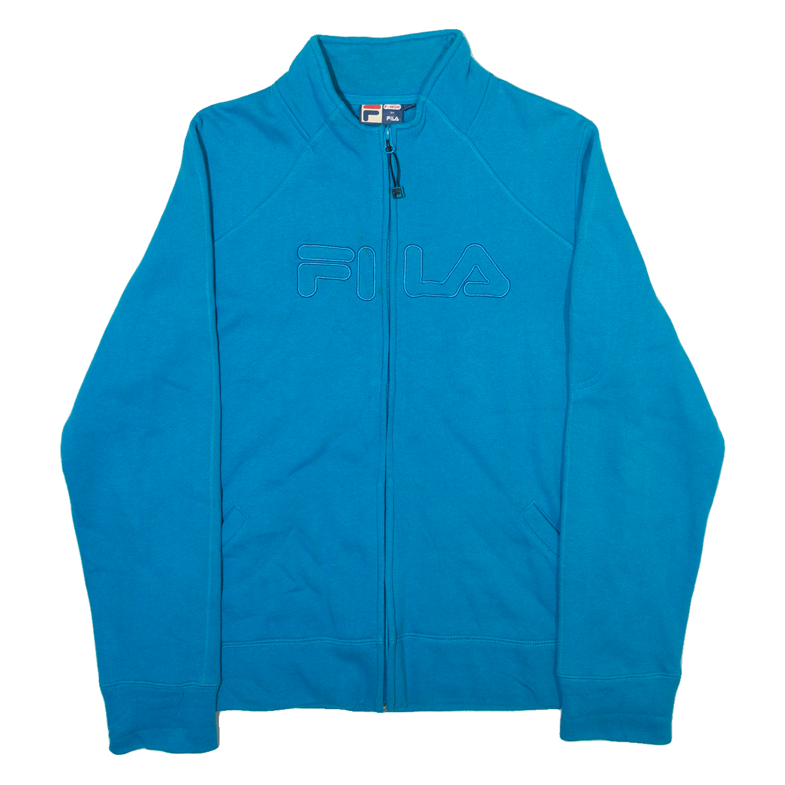 FILA Full Zip Mens Sweatshirt Blue High Neck L Refurbished - N/A refurbished available on Cerqular