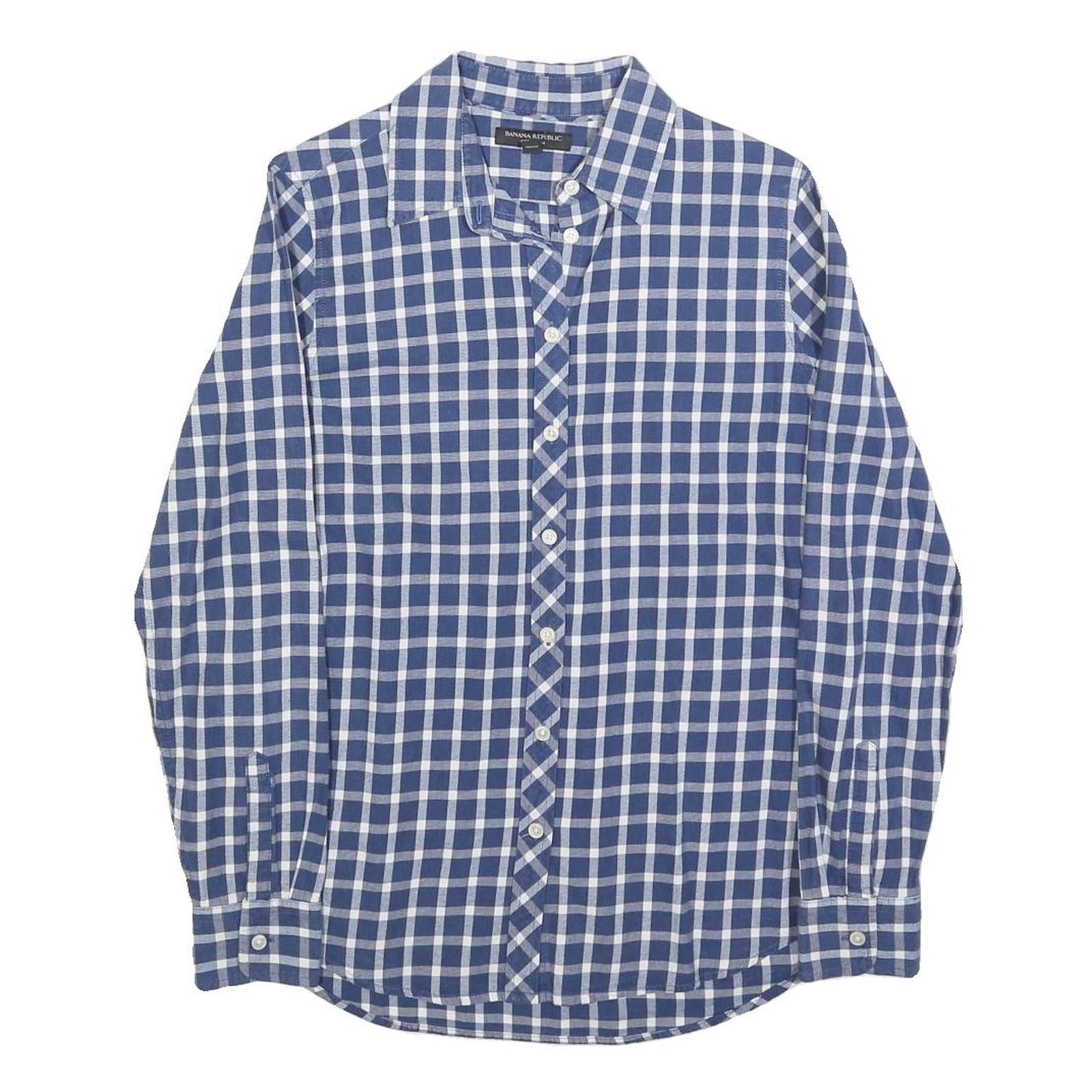 Buy BANANA REPUBLIC Womens Blue & White Check Shirt S Tailored Fit Cotton Blend Refurbished - $25.99 BANANA REPUBLIC Womens Blue & White Check Shirt S Tailored Fit Cotton Blend Refurbished - N/A refurbished available on Cerqular