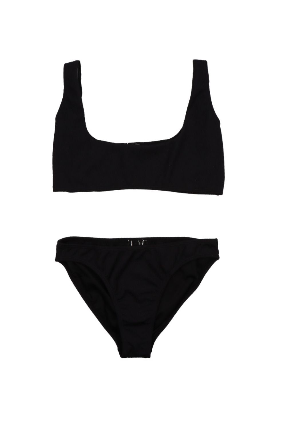 Women bikini texture - Black | Size: S Refurbished - N/A (Note: This brand may not be well-known globally refurbished available on Cerqular
