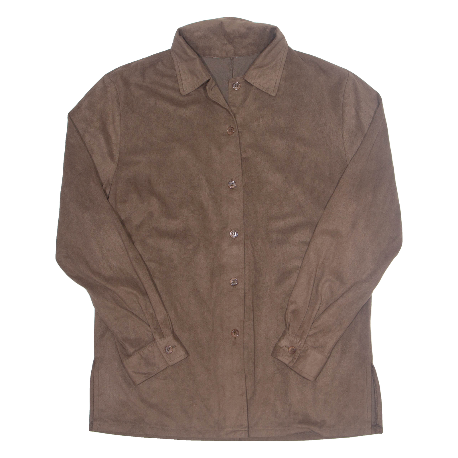 Womens Shirt Brown Collared Long Sleeve L Refurbished - N/A refurbished available on Cerqular