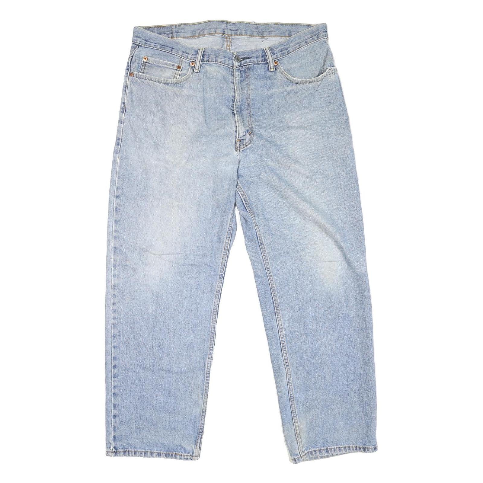 LEVI'S 550 Straight Mens Jeans Light Blue Regular Straight Denim W38 L29 Zip Refurbished - N/A refurbished available on Cerqular