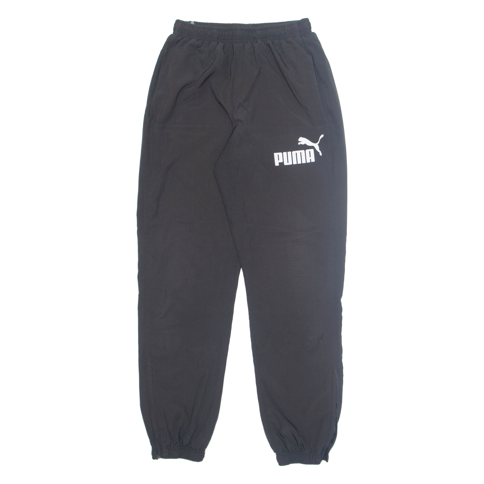 PUMA Mens Track Pants Black Tapered S W24 L30 Refurbished - N/A refurbished available on Cerqular