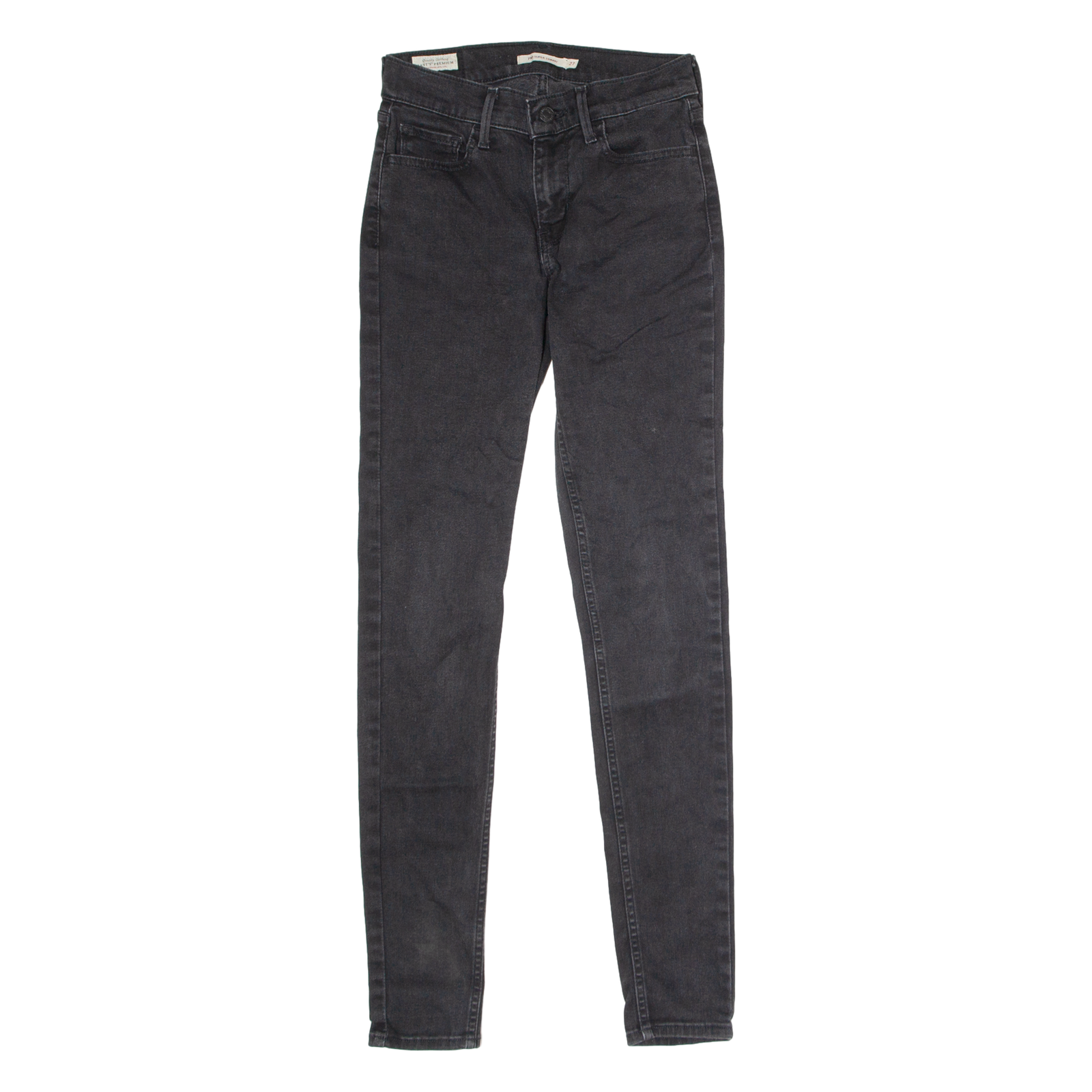 LEVI'S 710 Womens Jeans Black Slim Skinny W27 L30 Refurbished - N/A refurbished available on Cerqular