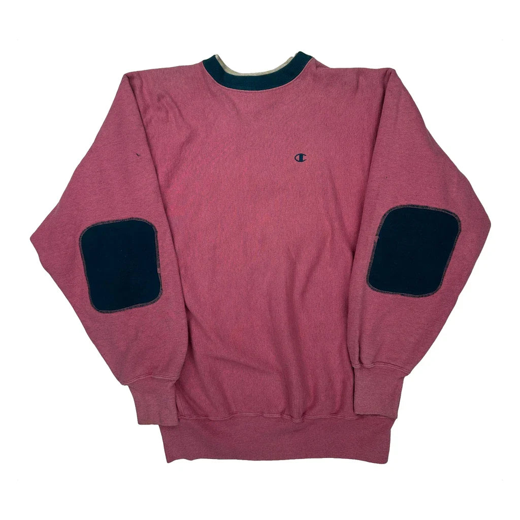 Reverse Weave Champion Oversized Sweatshirt - 2XL Pink Cotton Refurbished - Thrifted (note: this is a term often used to describe second- refurbished available on Cerqular