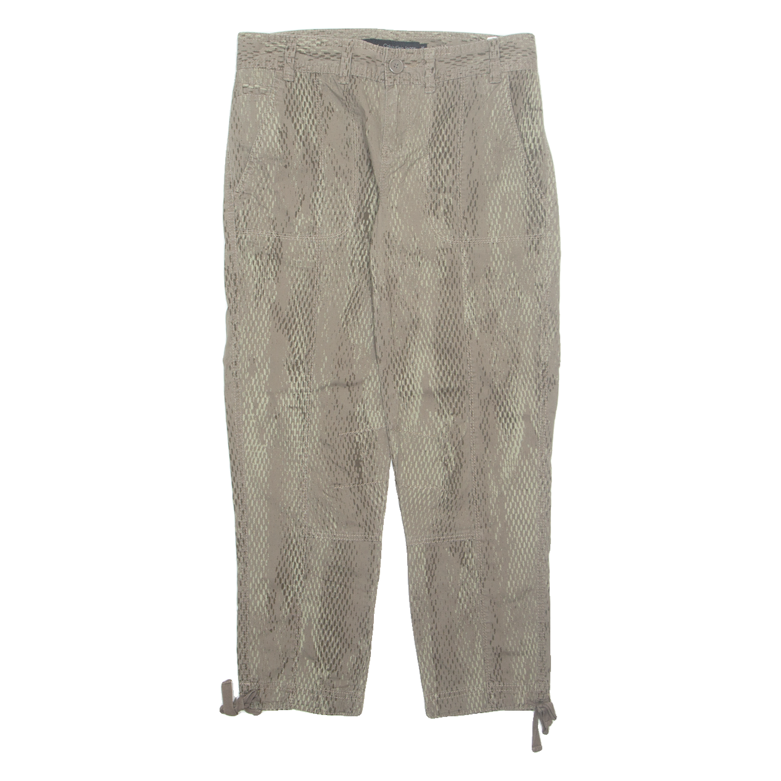 CALVIN KLEIN JEANS Womens Trousers Grey Regular Tapered W28 L25 Refurbished - N/A refurbished available on Cerqular
