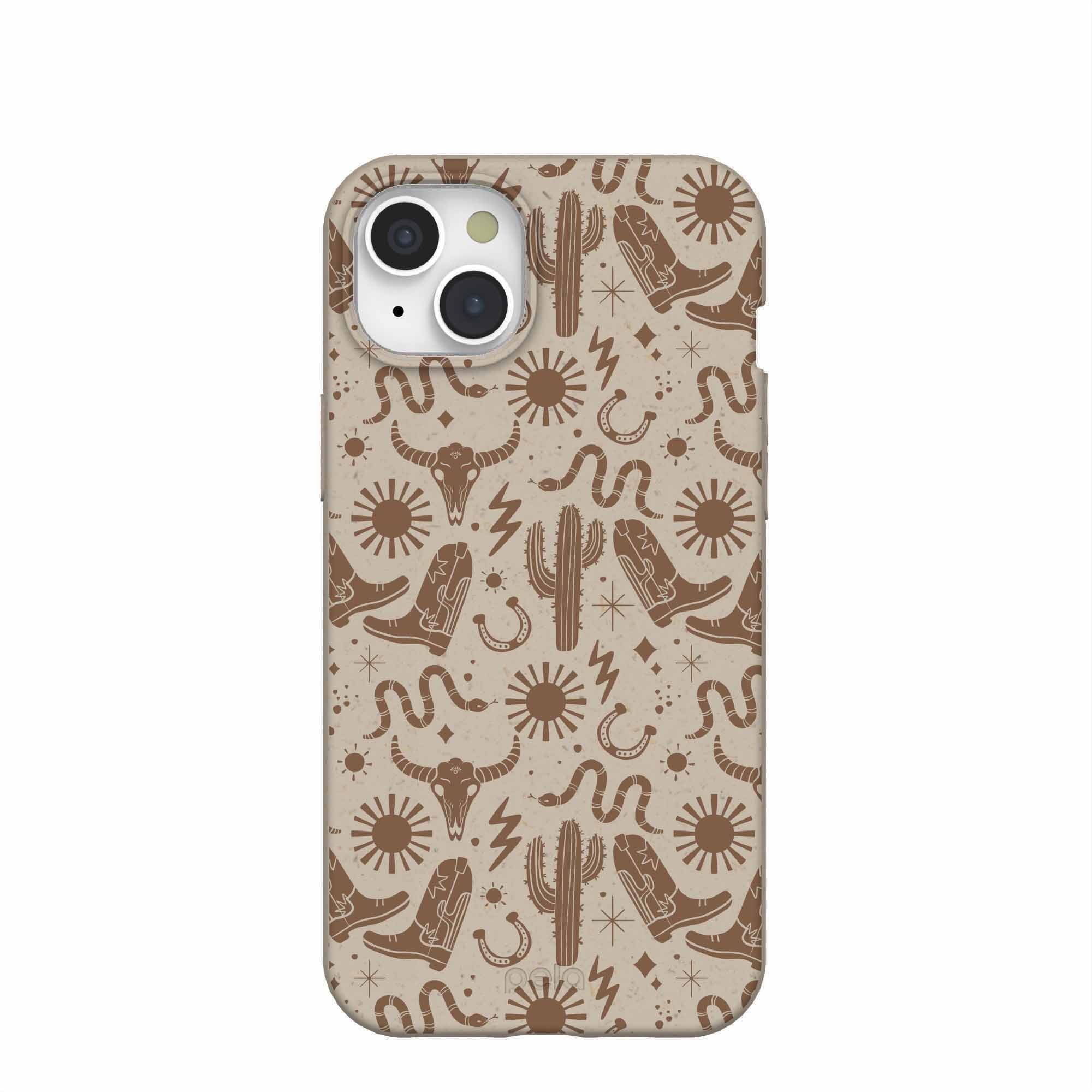 London Fog Wild West iPhone 15 Plus Case Refurbished - Pela Case refurbished available on Cerqular