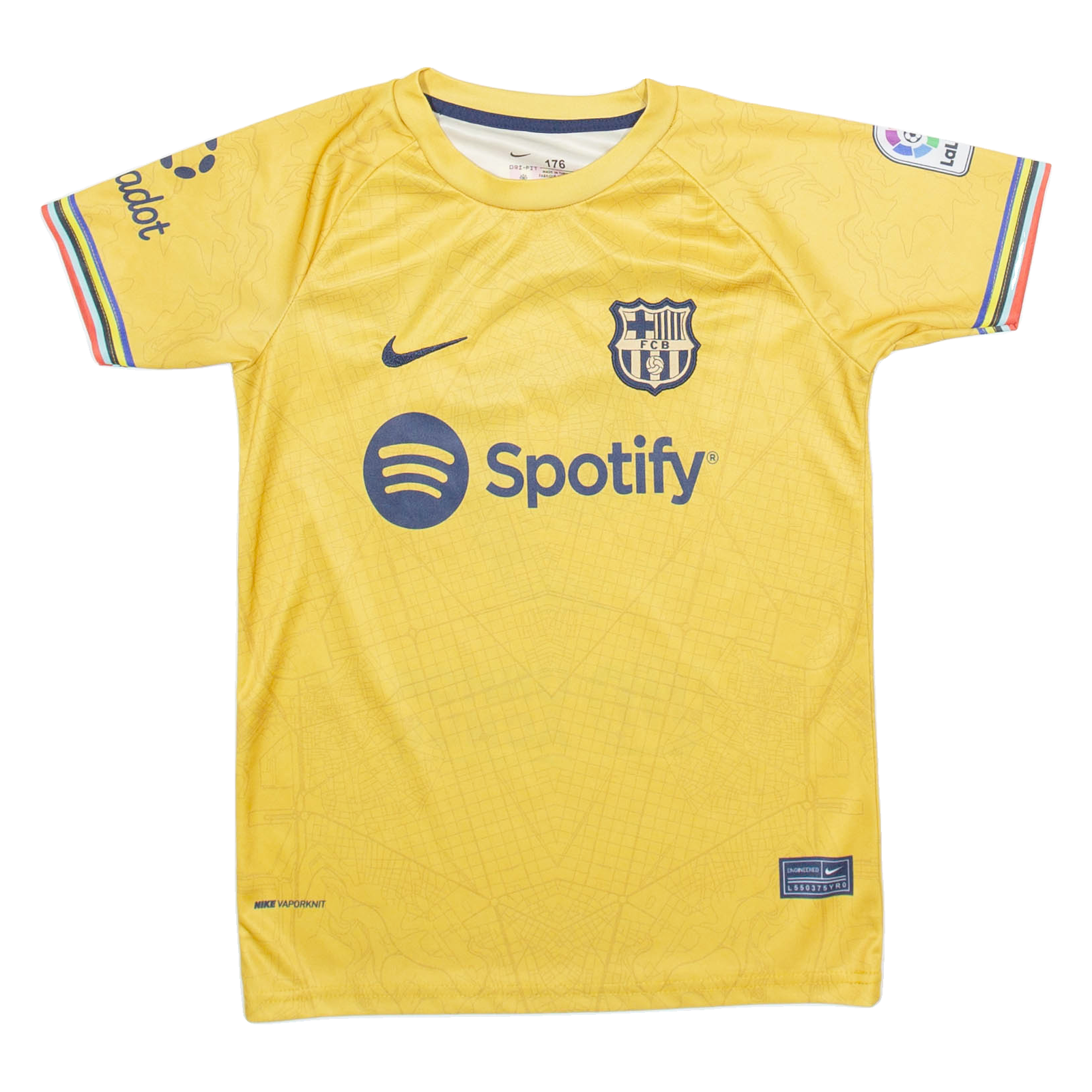 NIKE Fc Barcelona Mens Football Shirt Jersey Gold S Refurbished - N/A refurbished available on Cerqular
