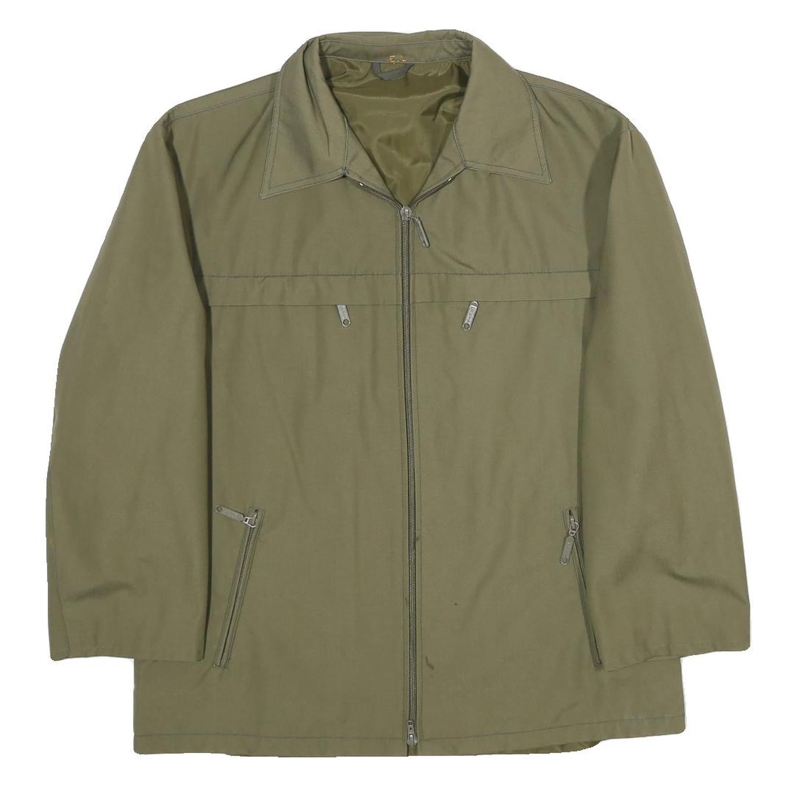 Buy Mens Green Polyester Blend Classic Jacket L Zip Plain Casual Outerwear Refurbished - $32.49 Mens Green Polyester Blend Classic Jacket L Zip Plain Casual Outerwear Refurbished - N/A refurbished available on Cerqular