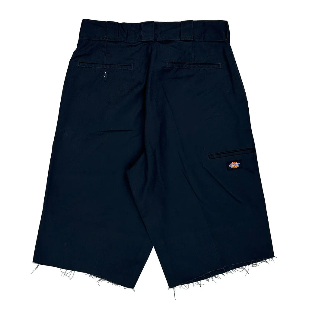 Dickies Shorts - 32W 11L Navy Polyester Blend Refurbished - Thrifted (note: this is a term often used to describe second- refurbished available on Cerqular