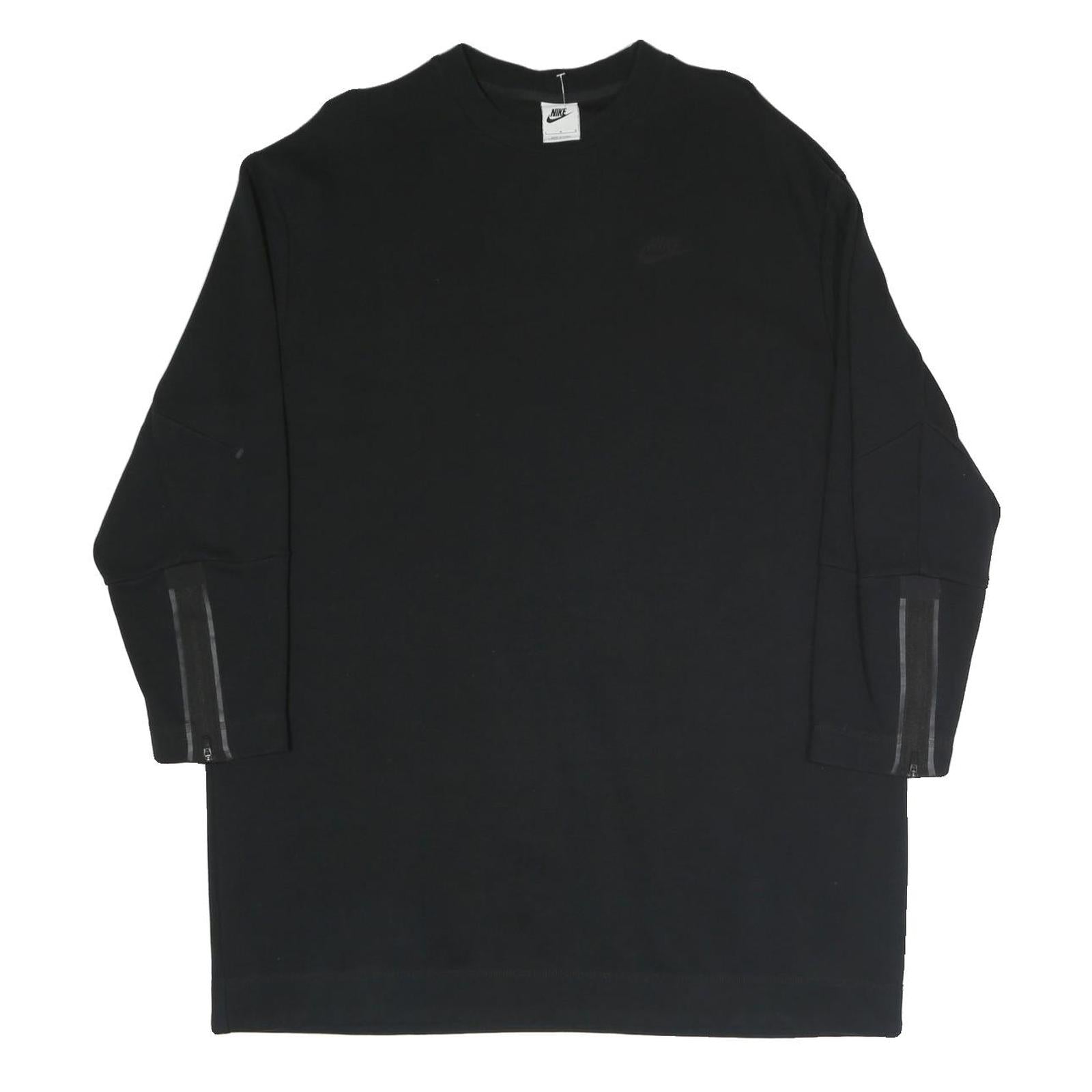 NIKE Womens Black Day Cotton Blend T-Shirt Dress Long Sleeve L Casual Sportswear Refurbished - N/A refurbished available on Cerqular