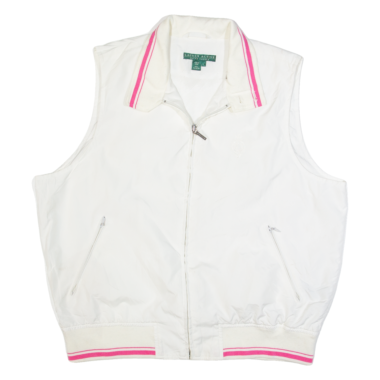 LAUREN RALPH LAUREN Womens Gilet White L Refurbished - N/A refurbished available on Cerqular