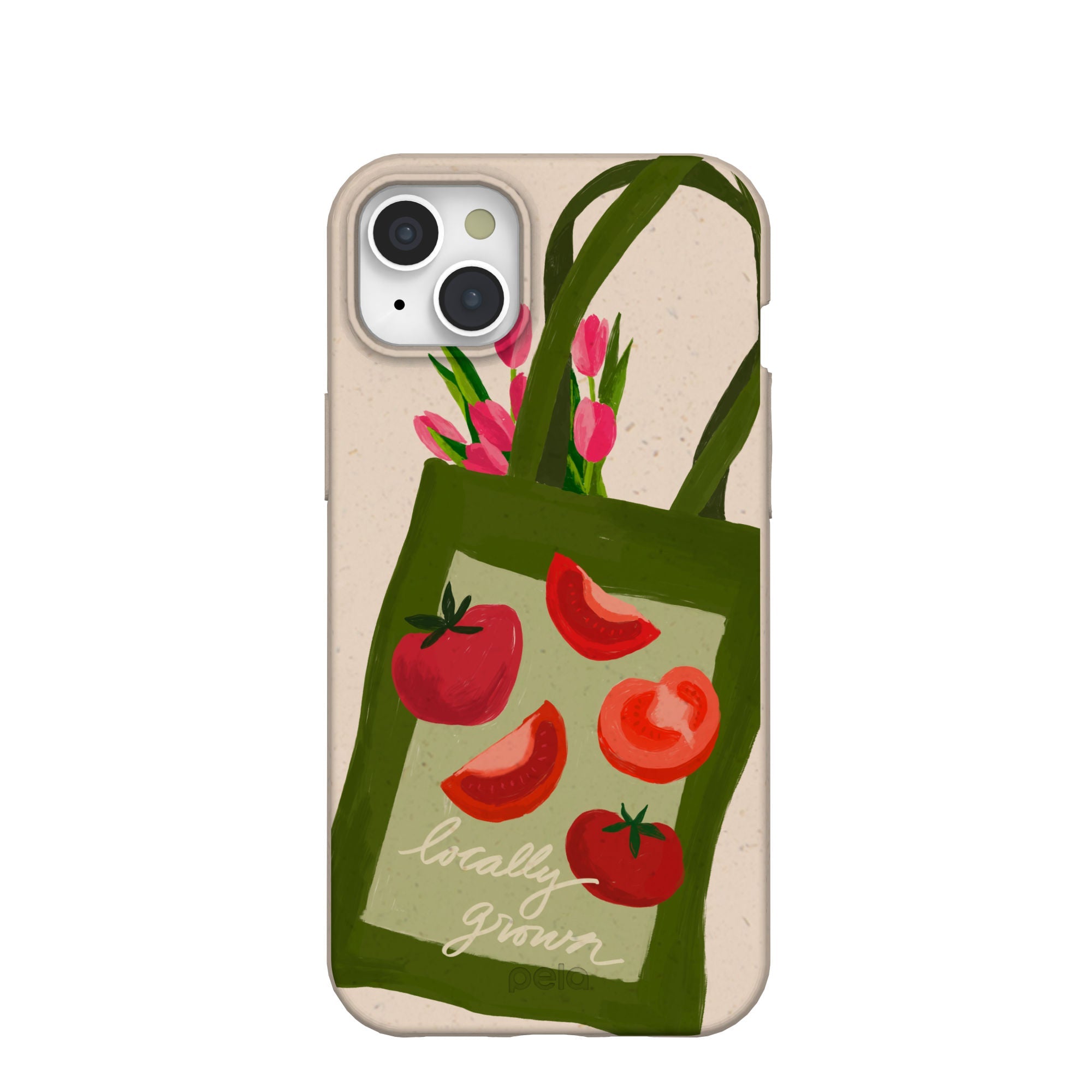 Seashell Market Tote iPhone 15 Plus Case Refurbished - Pela Case refurbished available on Cerqular