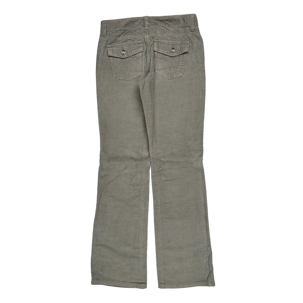 Tommy Hilfiger Cord Trousers - 30″ Waist Grey Corduroy Refurbished - Thrifted (note: this is a term often used to describe second- refurbished available on Cerqular