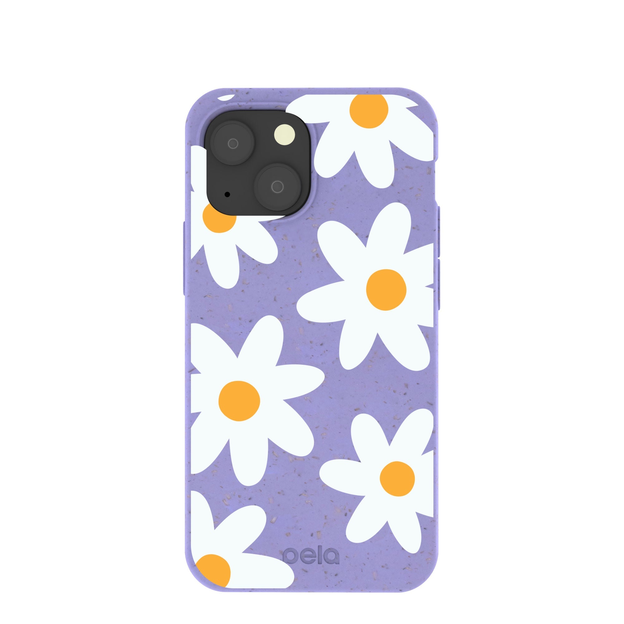 Lavender Daisy iPhone 13 Mini Case Refurbished - Pela Case refurbished available on Cerqular