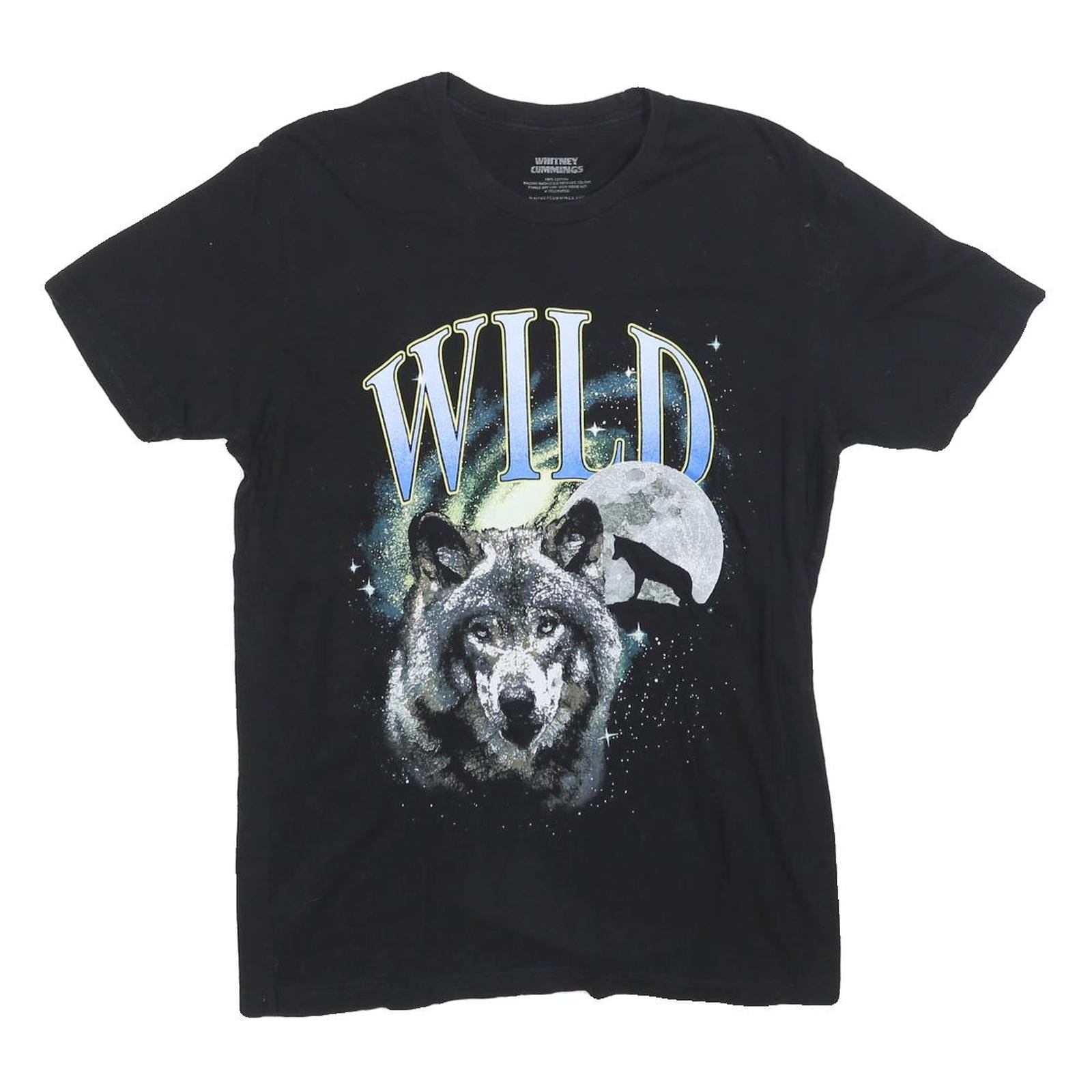Buy WHITNEY CUMMINGS Womens Black Wolf Graphic T-Shirt M Short Sleeve Crew Neck Wild Refurbished - $12.99 WHITNEY CUMMINGS Womens Black Wolf Graphic T-Shirt M Short Sleeve Crew Neck Wild Refurbished - N/A refurbished available on Cerqular