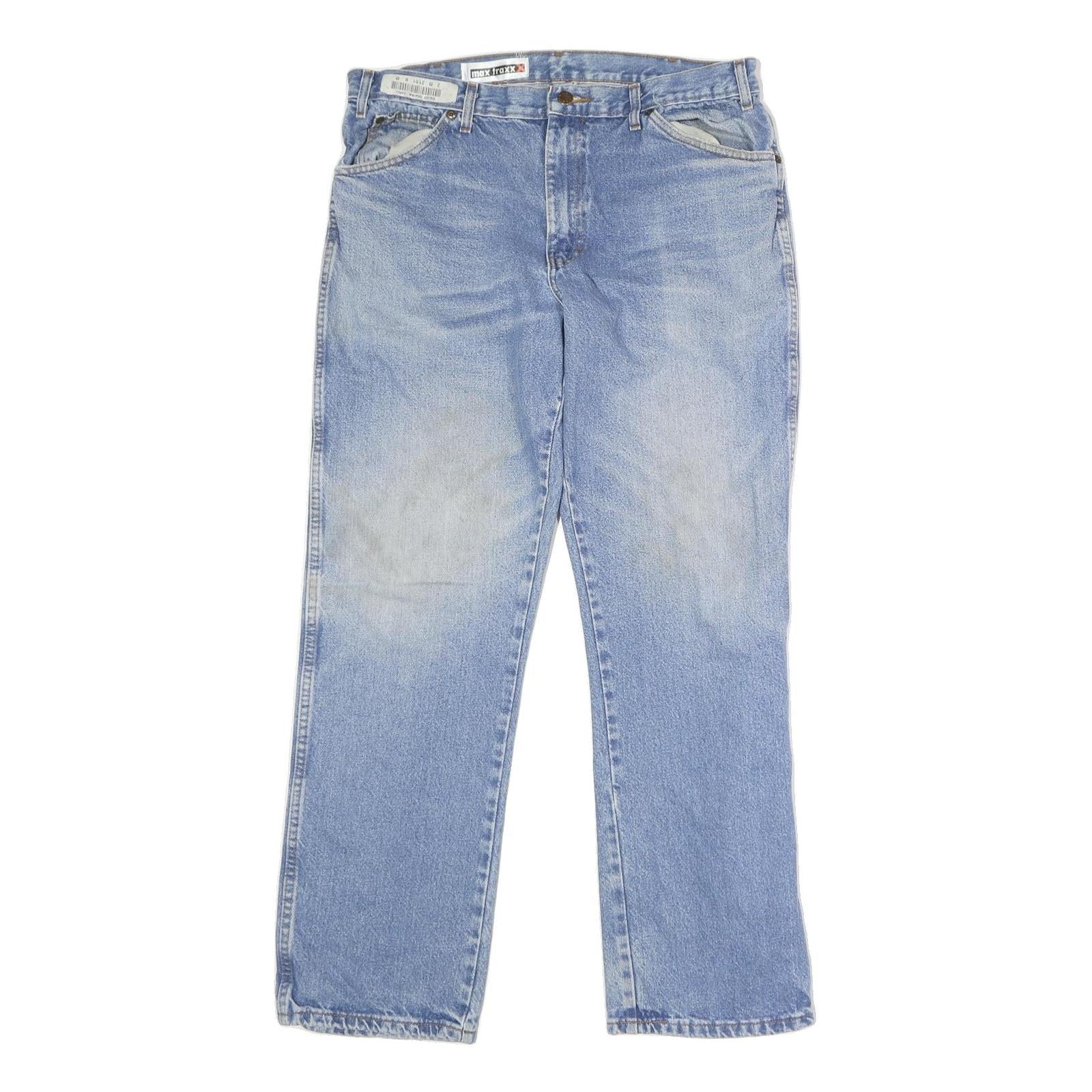 DICKIES Mens Regular Fit Blue Denim Jeans Button Closure W36 L31 Classic Casual Refurbished - N/A refurbished available on Cerqular