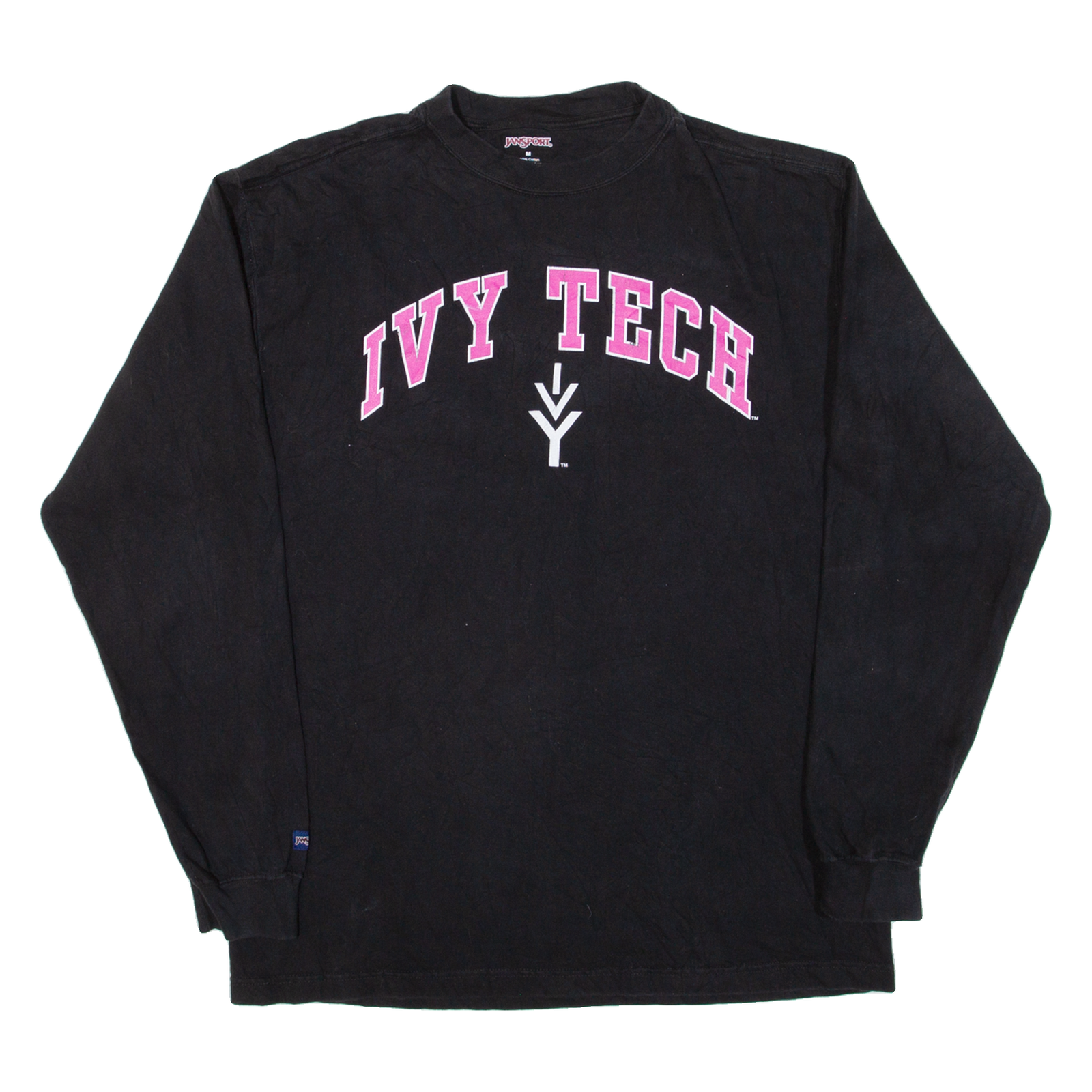 JANSPORT Ivy Tech Womens T-Shirt Black Long Sleeve USA M Refurbished - N/A refurbished available on Cerqular