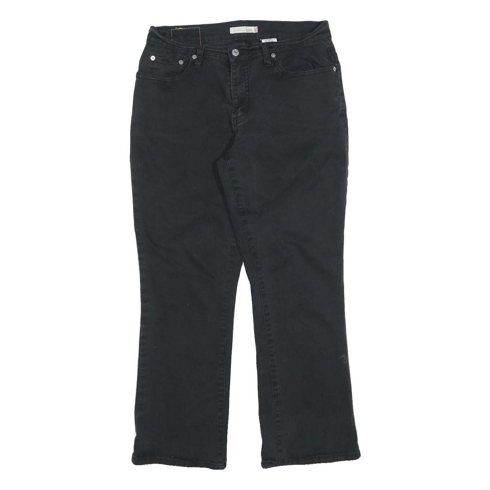 LEVI'S 550 Straight Womens Jeans Black Relaxed Straight Denim Medium W30 L28 Refurbished - N/A refurbished available on Cerqular