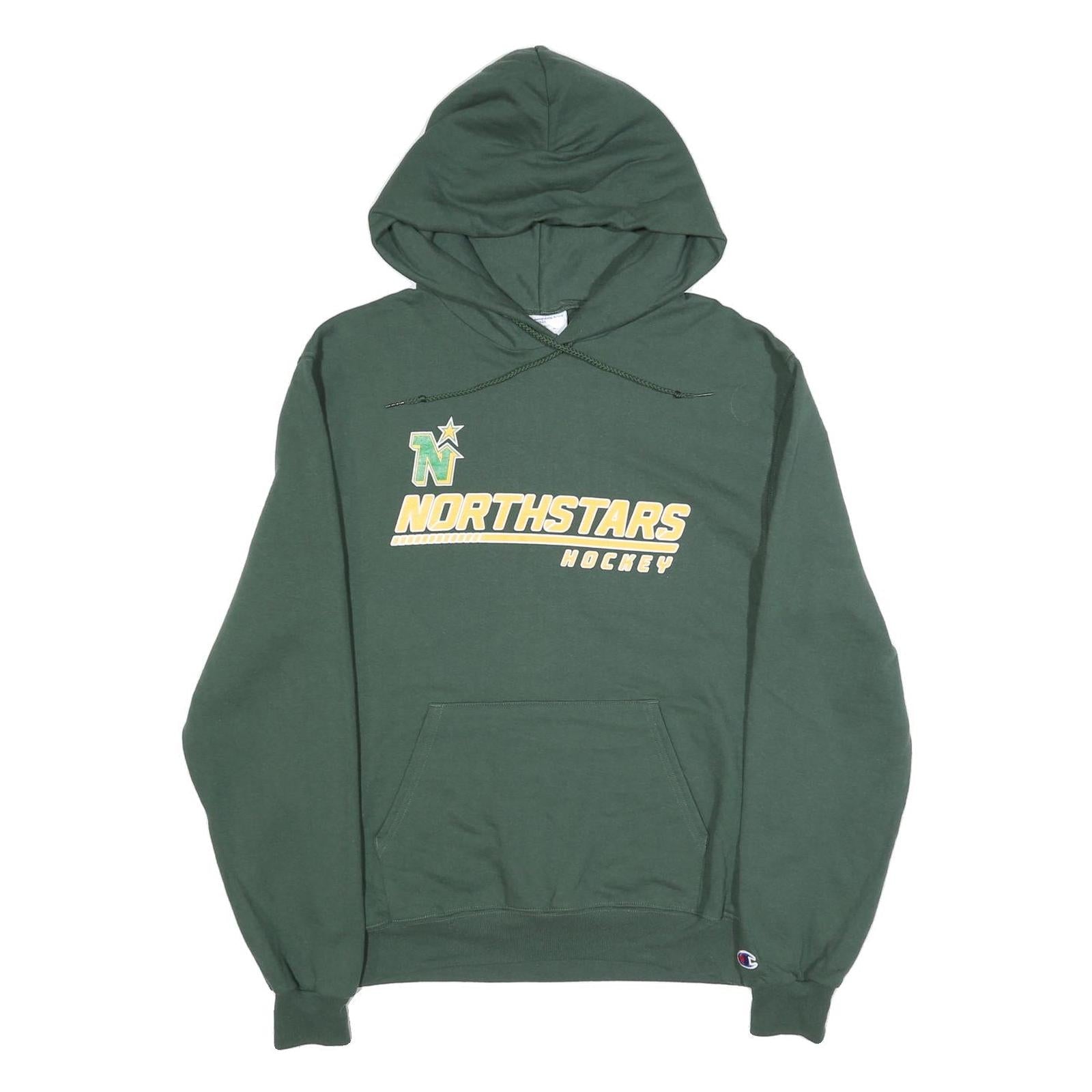 CHAMPION Mens Green Northstars Hockey Pullover Hoodie S Cotton Blend Refurbished - N/A refurbished available on Cerqular