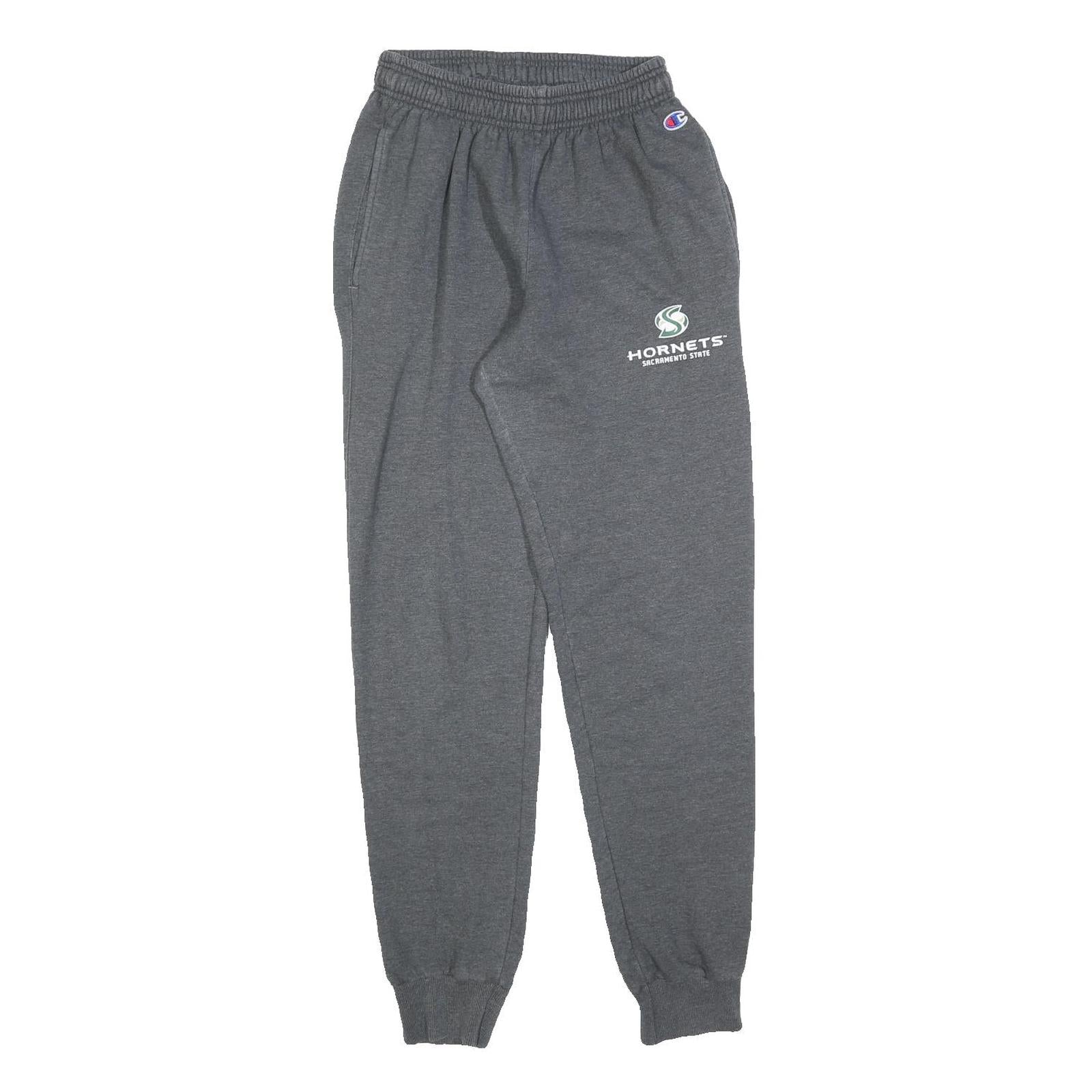 CHAMPION Mens Joggers Grey Hornets Sacramento State Slim Tapered S W24 L30 Refurbished - N/A refurbished available on Cerqular