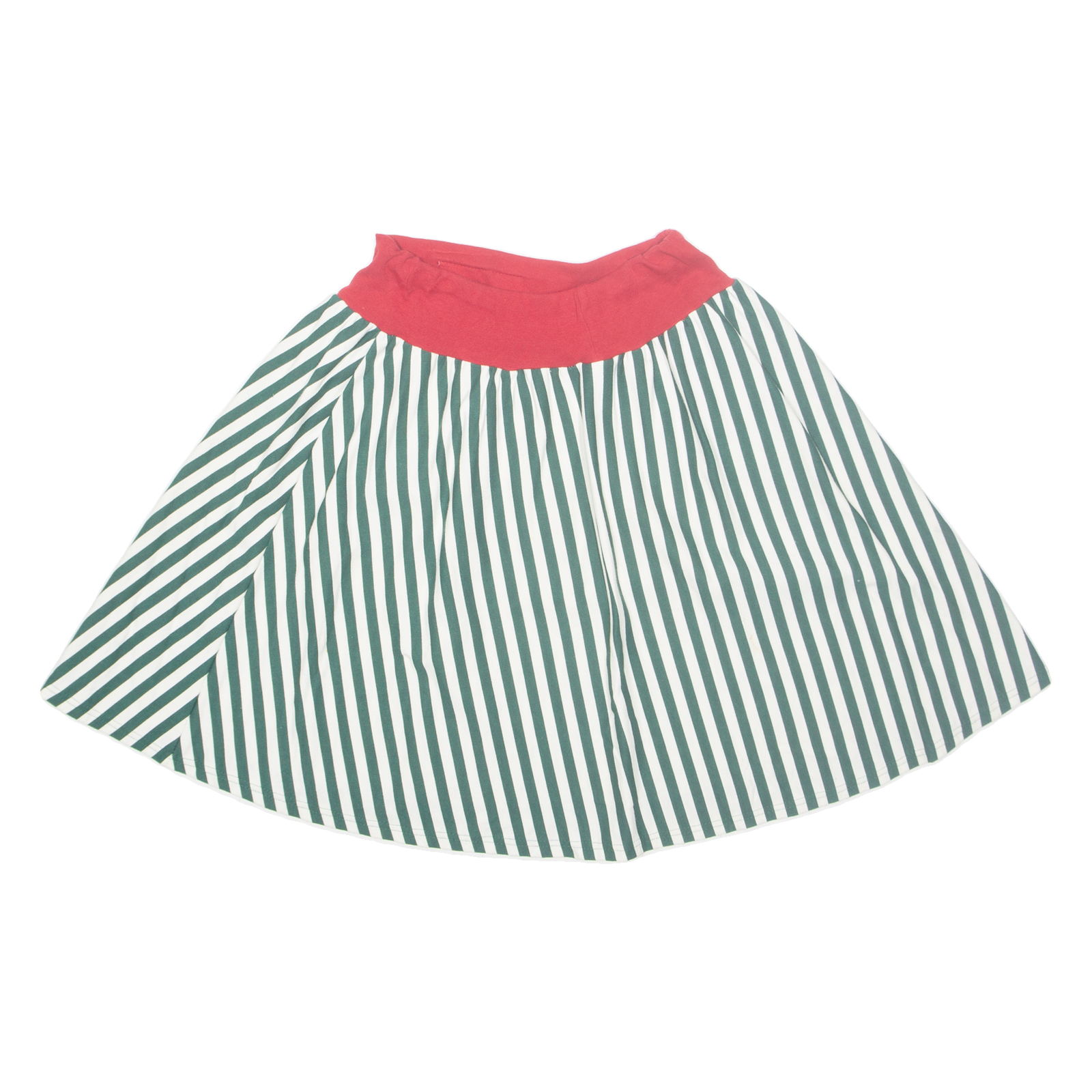 ZIZETTE Womens Skater Skirt Green Short Striped XS Refurbished - N/A refurbished available on Cerqular