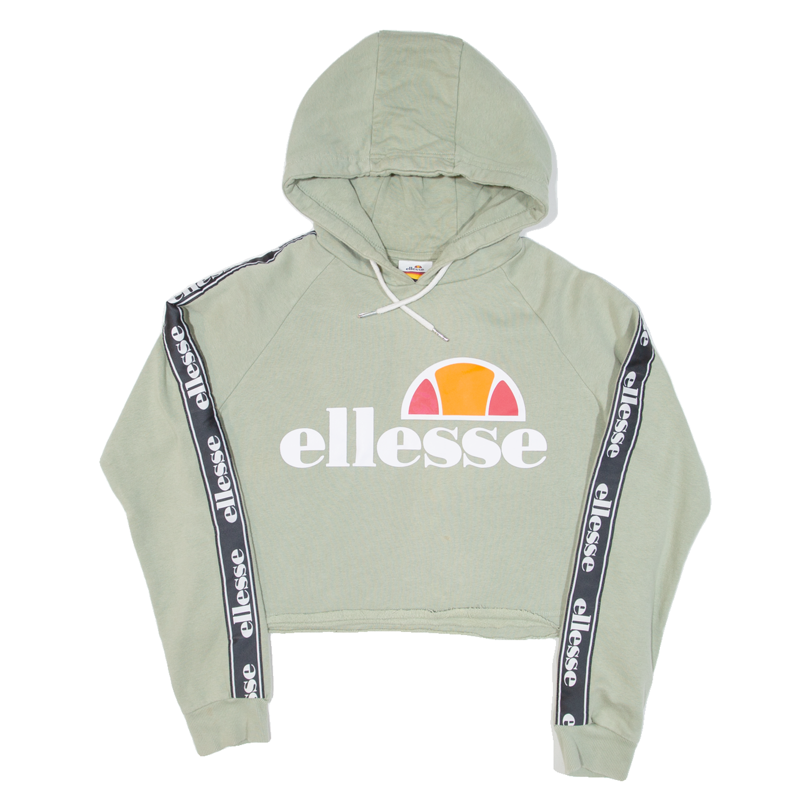 ELLESSE Cropped Womens Green Hoodie UK 12 Refurbished - N/A refurbished available on Cerqular