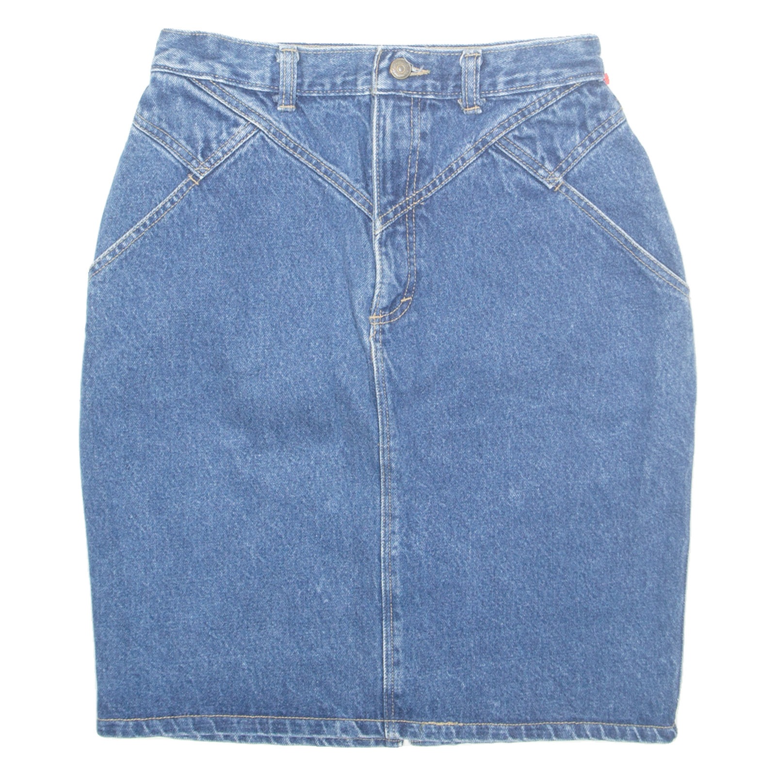 Womens Straight Skirt Blue Knee Length Denim S Refurbished - N/A refurbished available on Cerqular
