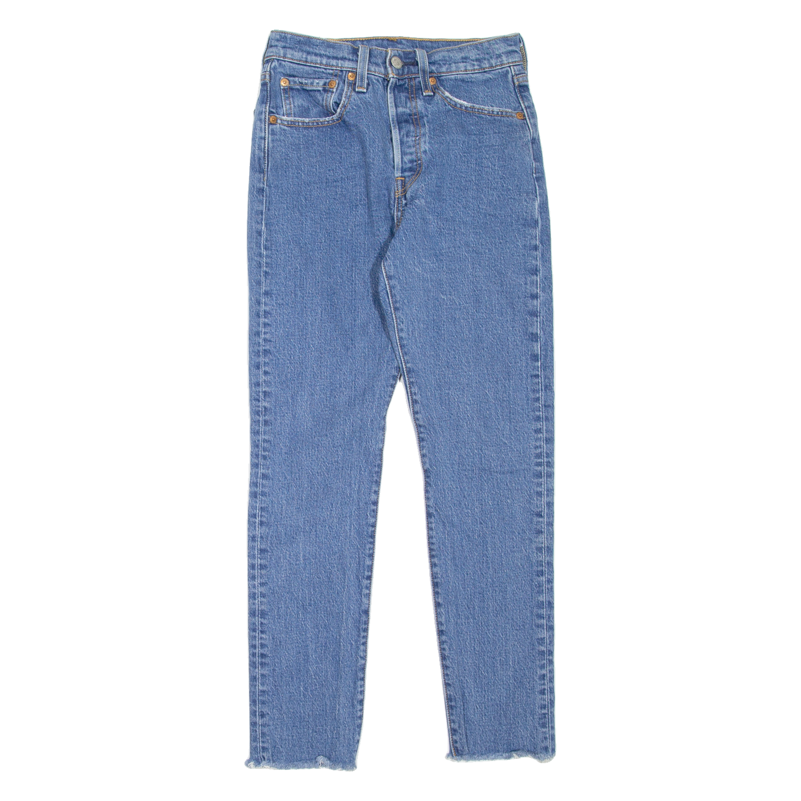 LEVI'S 501S Jeans BIG E Womens Blue Skinny Straight W24 L28 Refurbished - N/A refurbished available on Cerqular