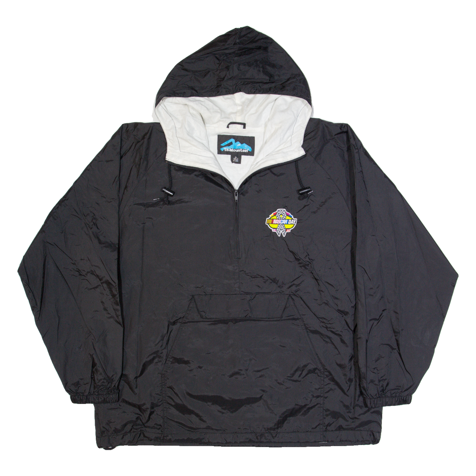 TRU MOUNTAIN Nascar Mens Anorak Jacket Black USA Hooded XL Refurbished - N/A refurbished available on Cerqular