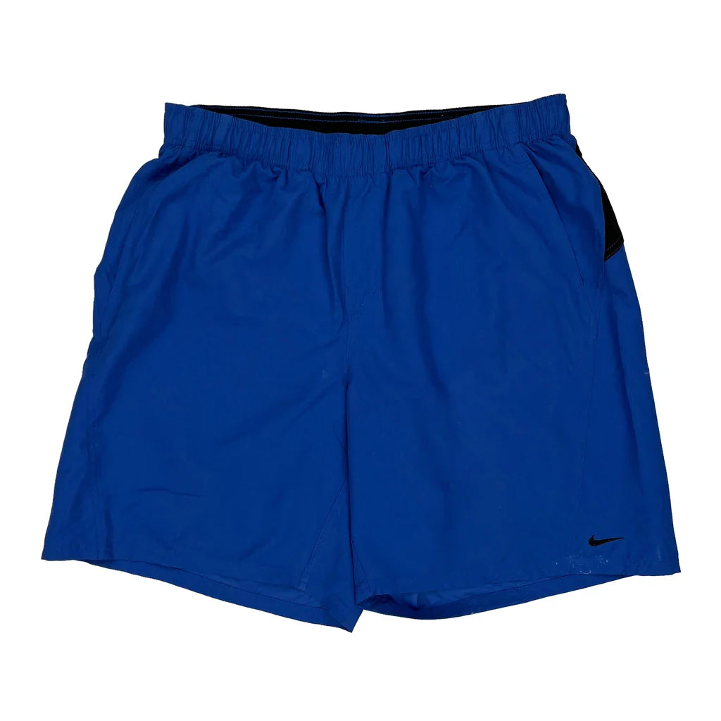 Nike Sport Shorts - X-Largew 6L Blue Polyester Refurbished - Thrifted (note: this is a term often used to describe second- refurbished available on Cerqular