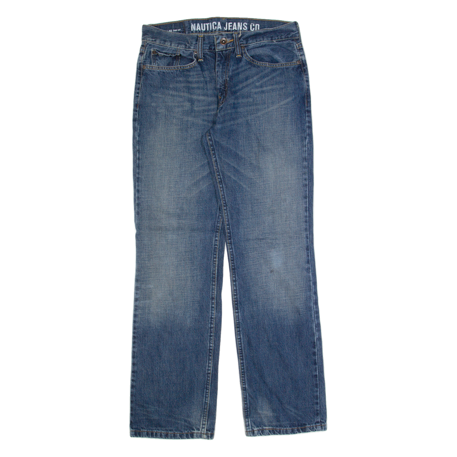 NAUTICA Mens Jeans Blue Regular Bootcut Stone Wash W30 L32 Refurbished - N/A refurbished available on Cerqular