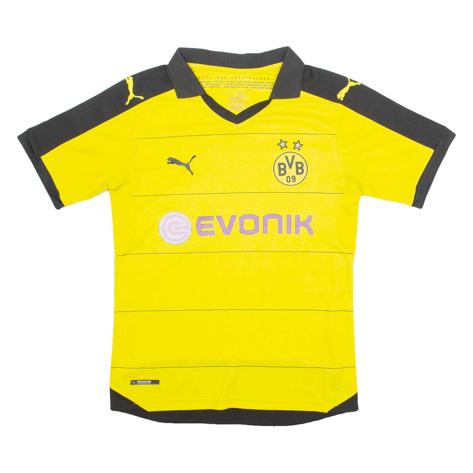 PUMA DORTMUND Mens Football Shirt Jersey Yellow Collared S Refurbished - N/A refurbished available on Cerqular
