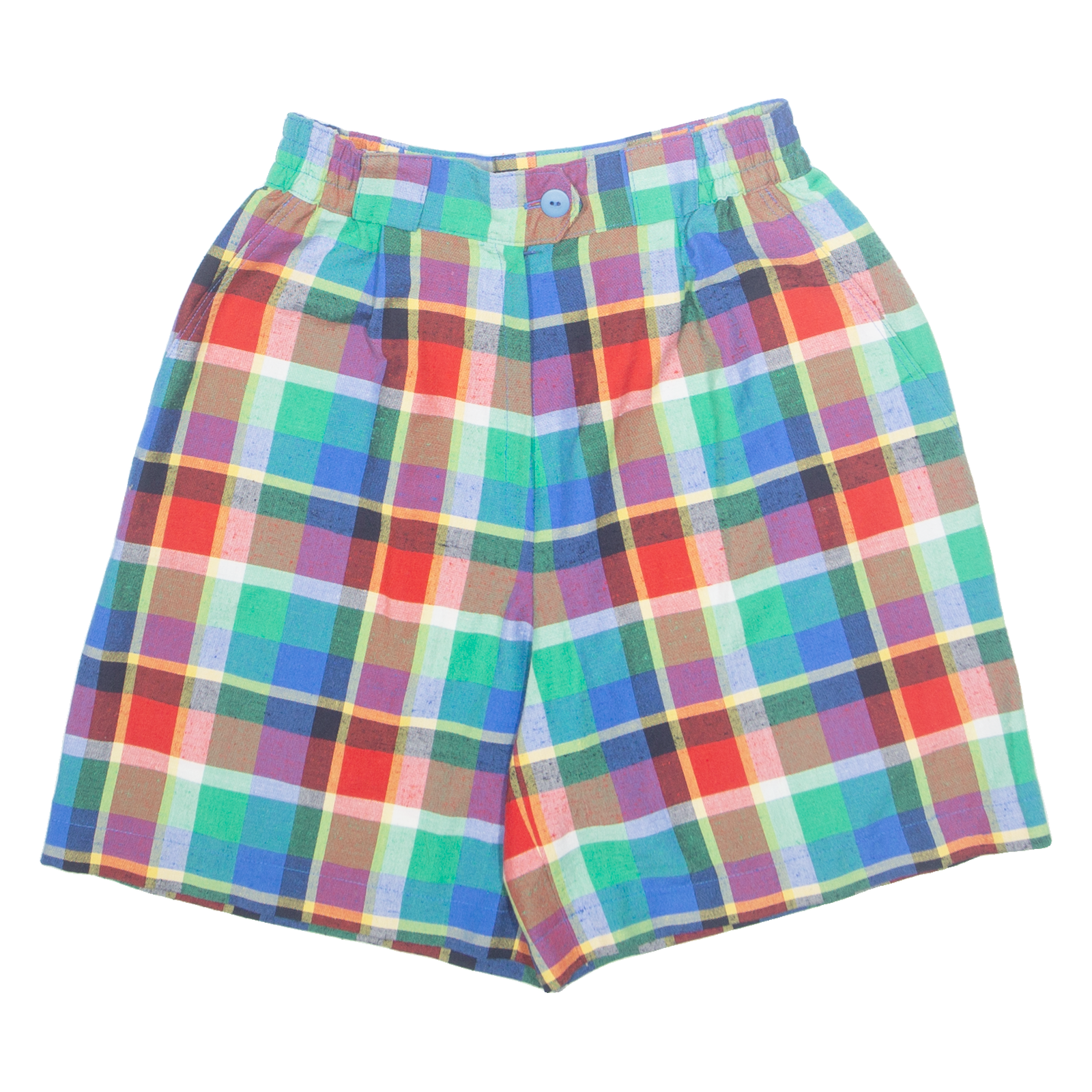 Womens Casual Shorts Green Check XS W26 Refurbished - N/A refurbished available on Cerqular
